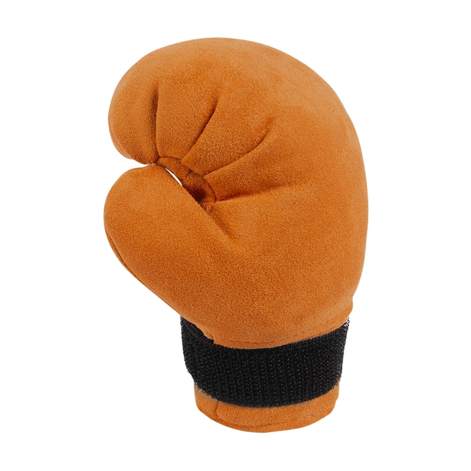 Boxing Shifter Knob Cover Gear Shifter Cover for Car Shifter/ Women Man Brown