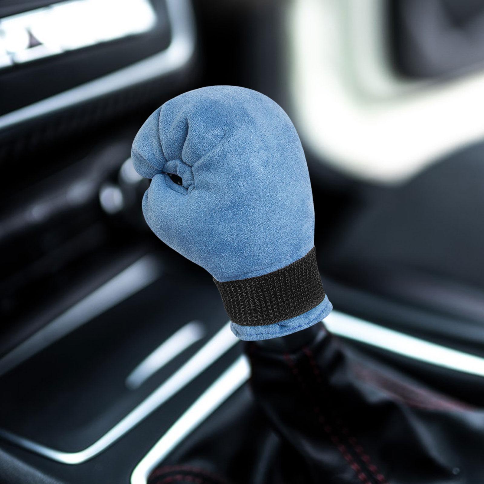 Boxing Shifter Knob Cover Gear Shifter Cover for Car Shifter/ Women Man Blue