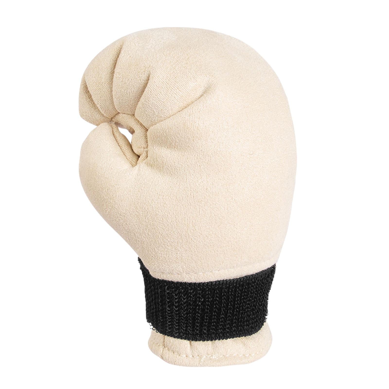 Boxing Shifter Knob Cover Gear Shifter Cover for Car Shifter/ Women Man Beige