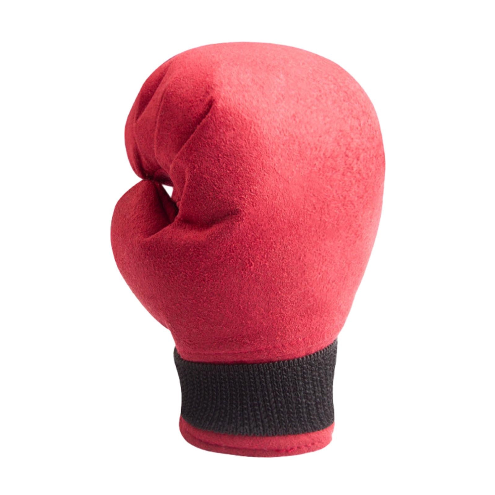 Boxing Shifter Knob Cover Gear Shifter Cover for Car Shifter/ Women Man Red