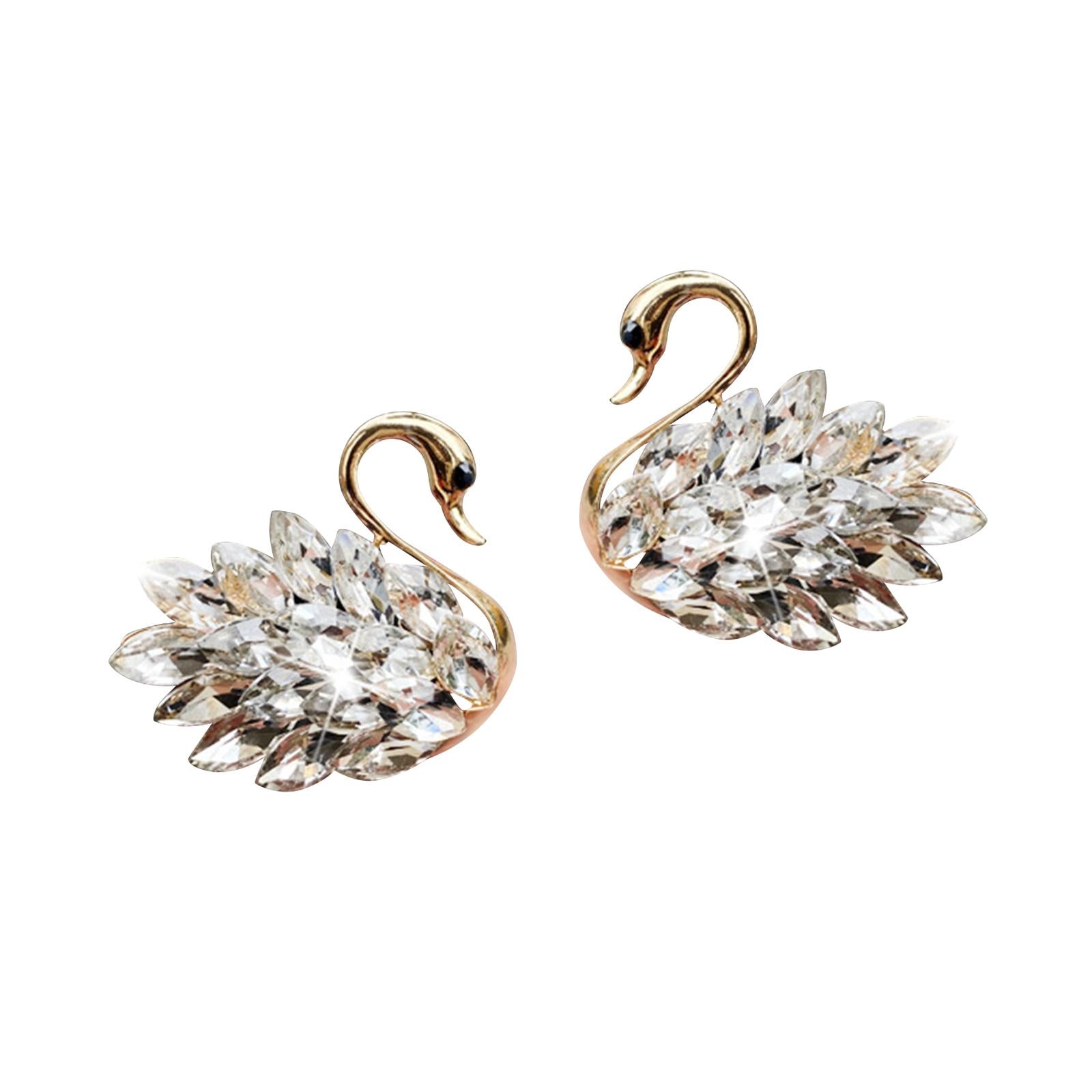 2x Car Air Outlet Fresheners Diffuser Clip Modern with Sparkling Rhinestones White