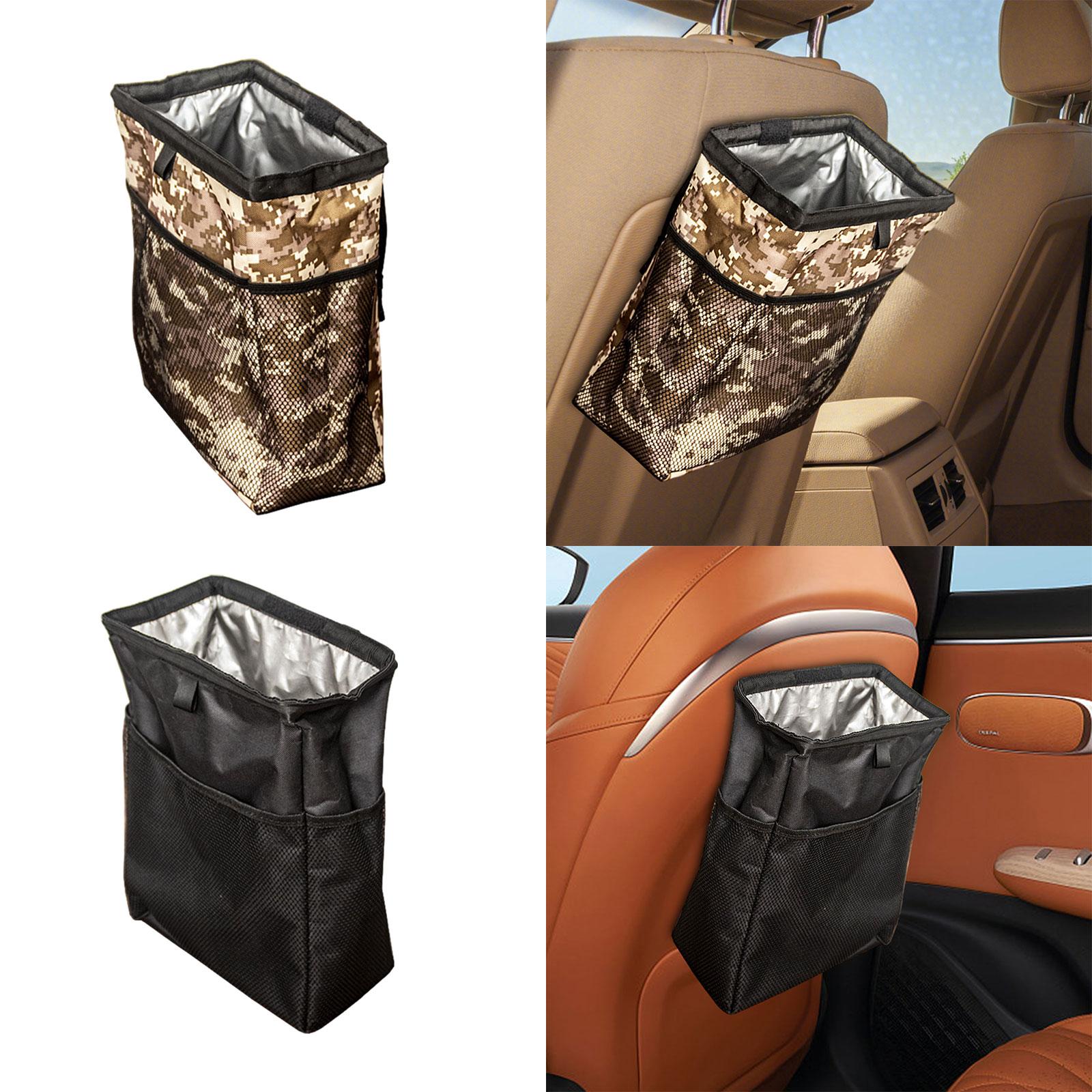 Foldable Car Garbage Can Leakproof Multipurpose Sturdy Car Hanging Trash Bag Colorful