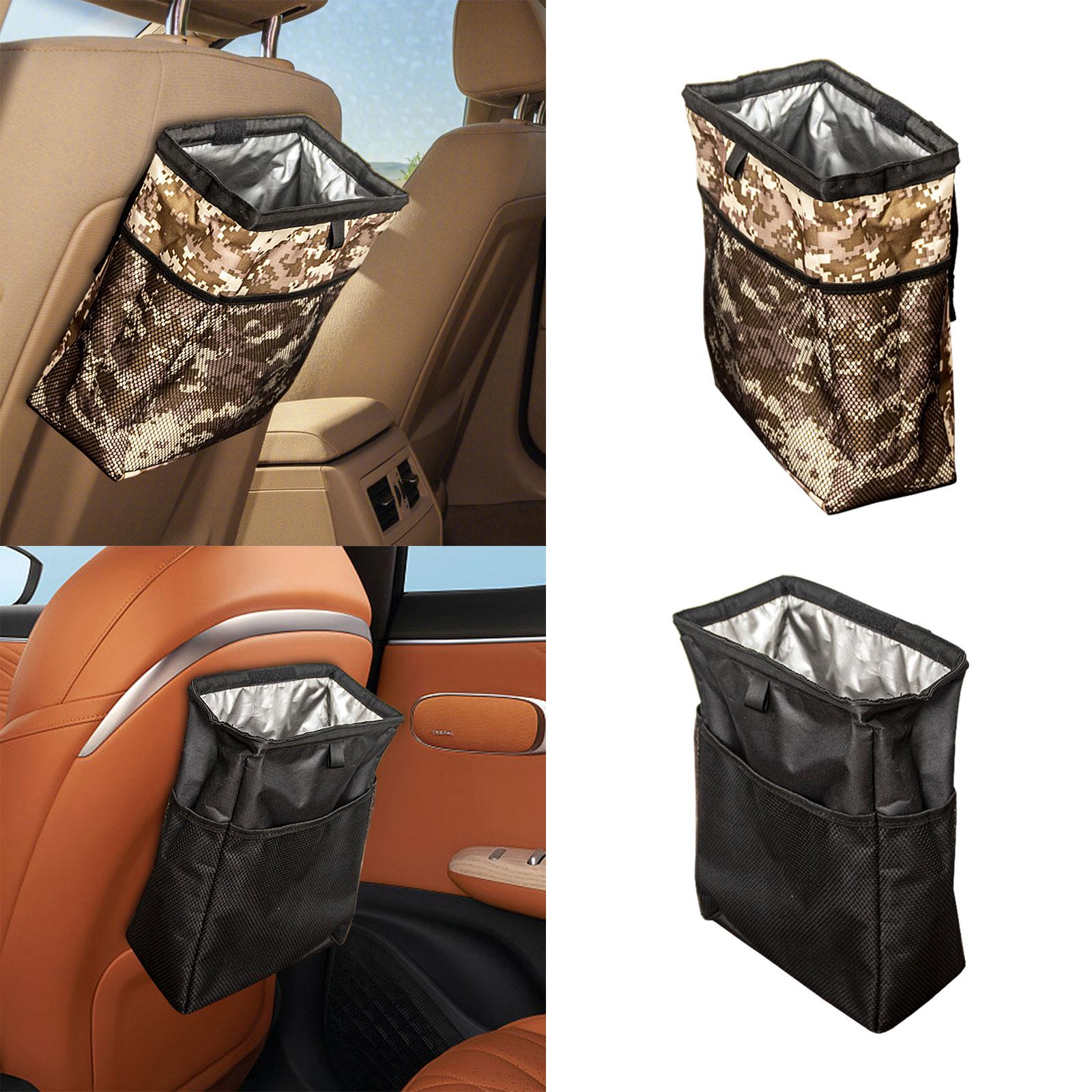 Foldable Car Garbage Can Leakproof Multipurpose Sturdy Car Hanging Trash Bag Colorful