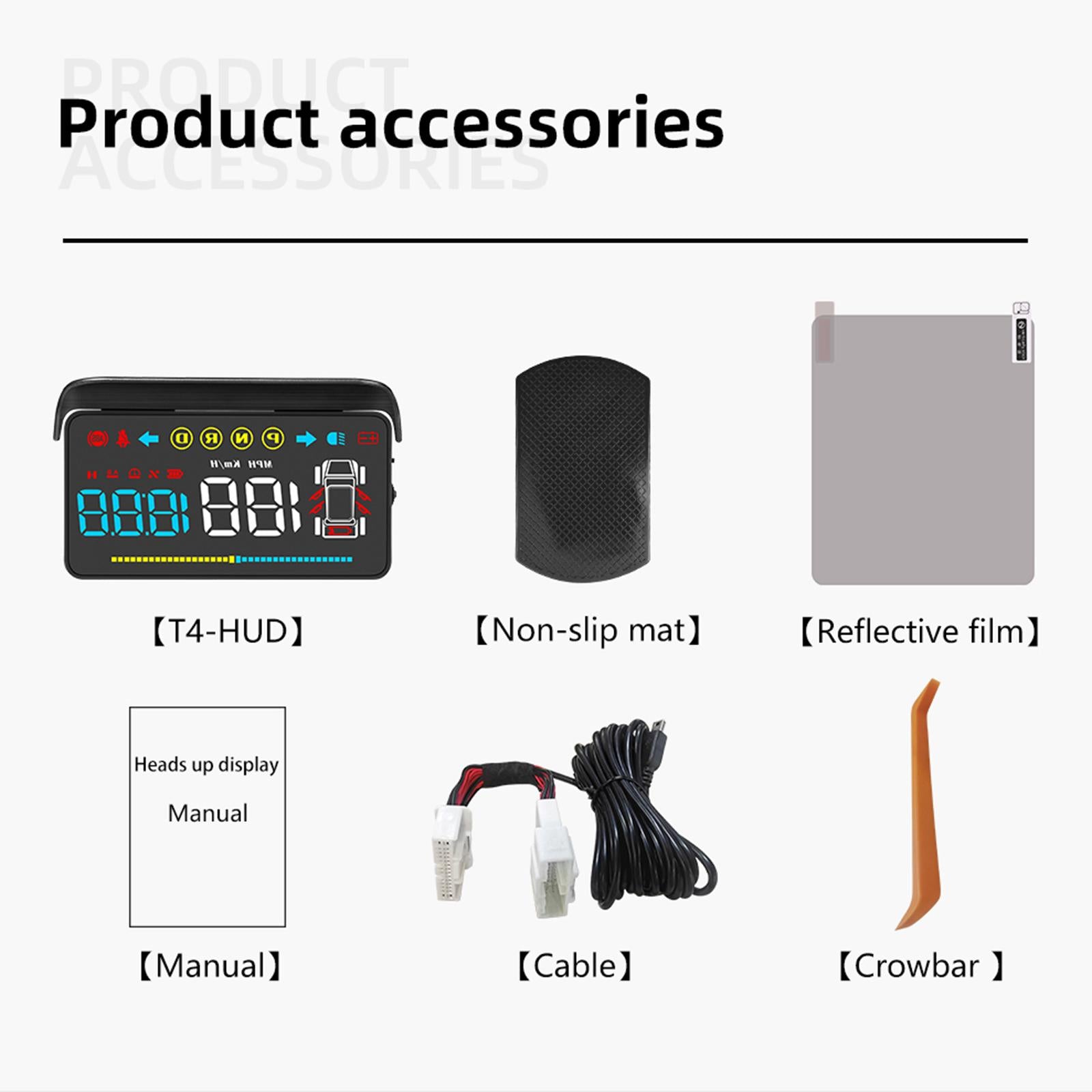 Car Head up Display Multifunctional Speed for Model Y Car Outside