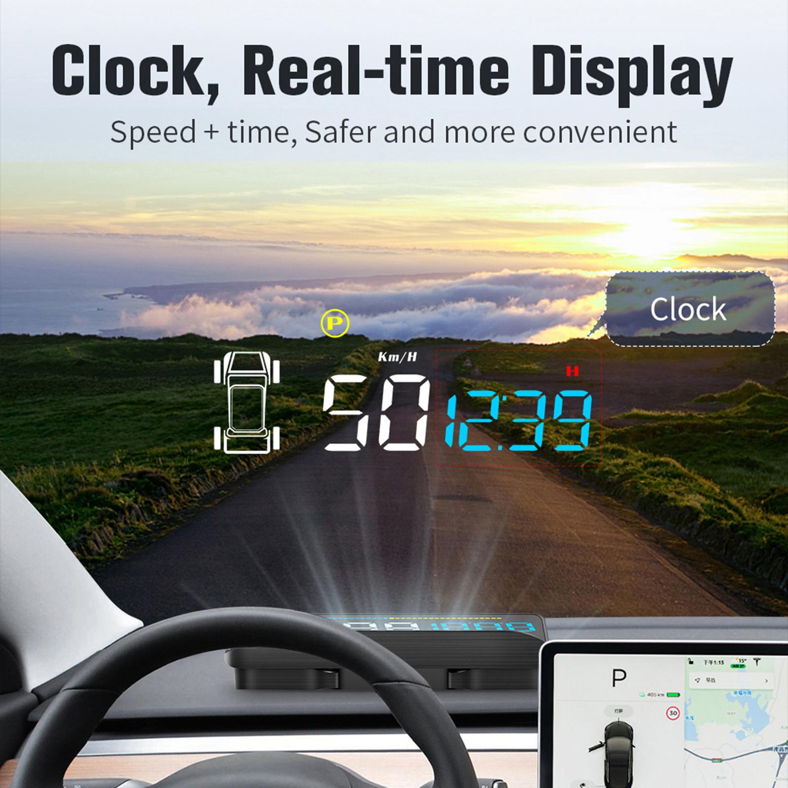 Car Head up Display Multifunctional Speed for Model Y Car Outside
