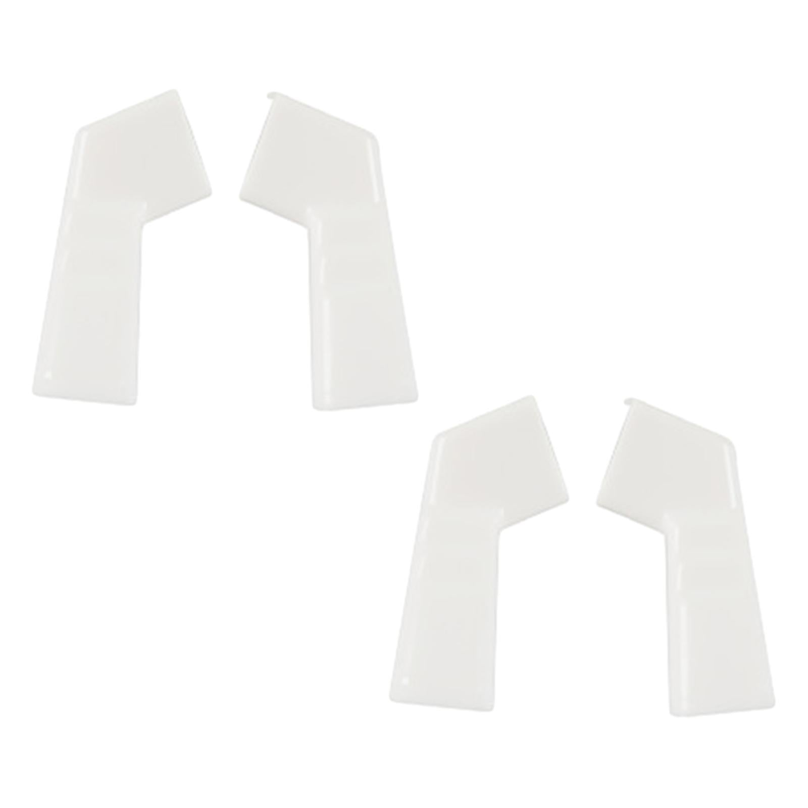 4 Pieces RV Rain Gutter Spouts RV Extended Rain Gutter for Trailer Accs