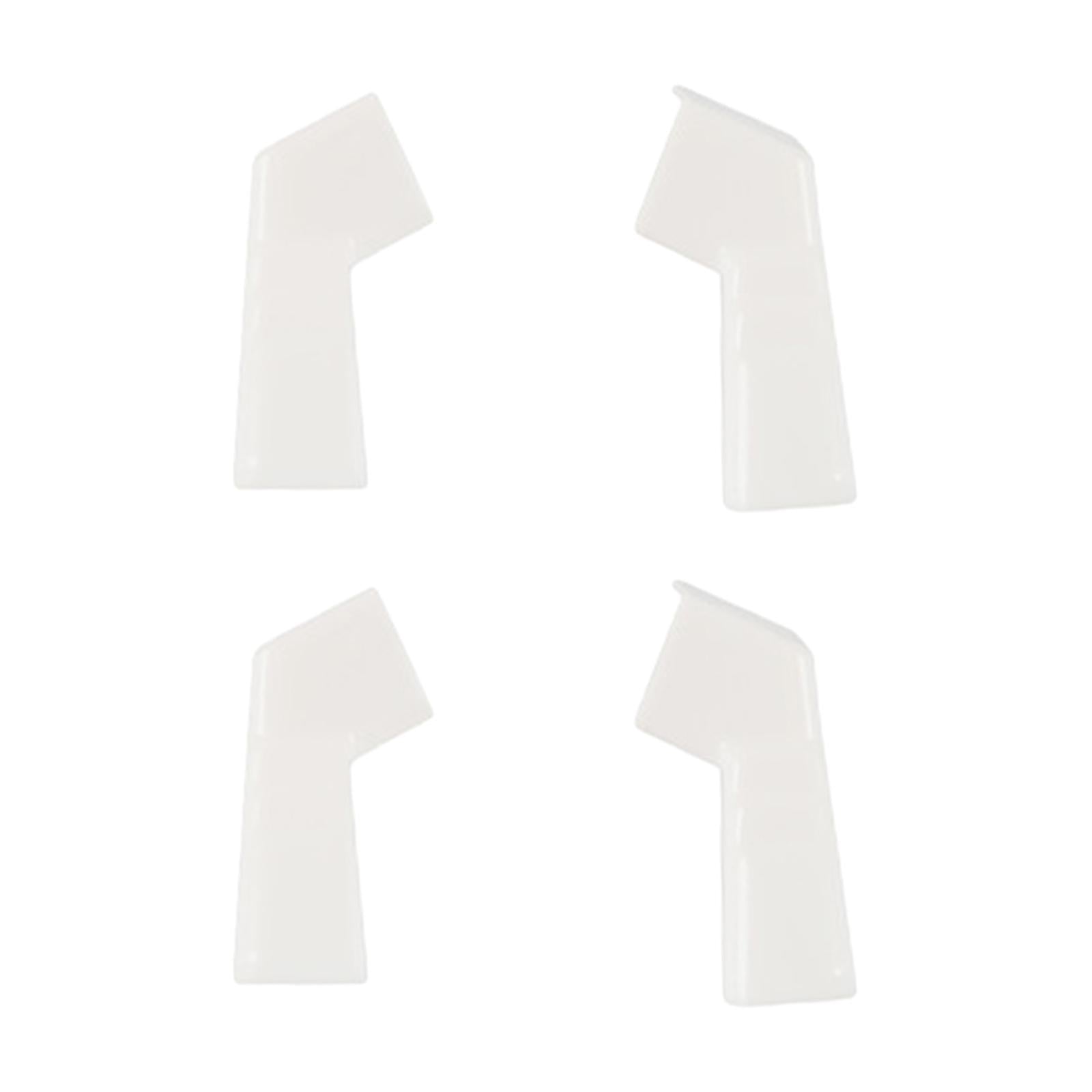 4 Pieces RV Rain Gutter Spouts RV Extended Rain Gutter for Trailer Accs