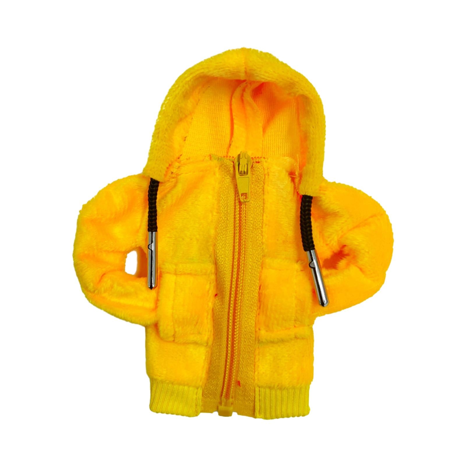 Car Gear Shift Cover Hoodie Soft Funny Fashion Unique Car Shifter Knob Cover Yellow