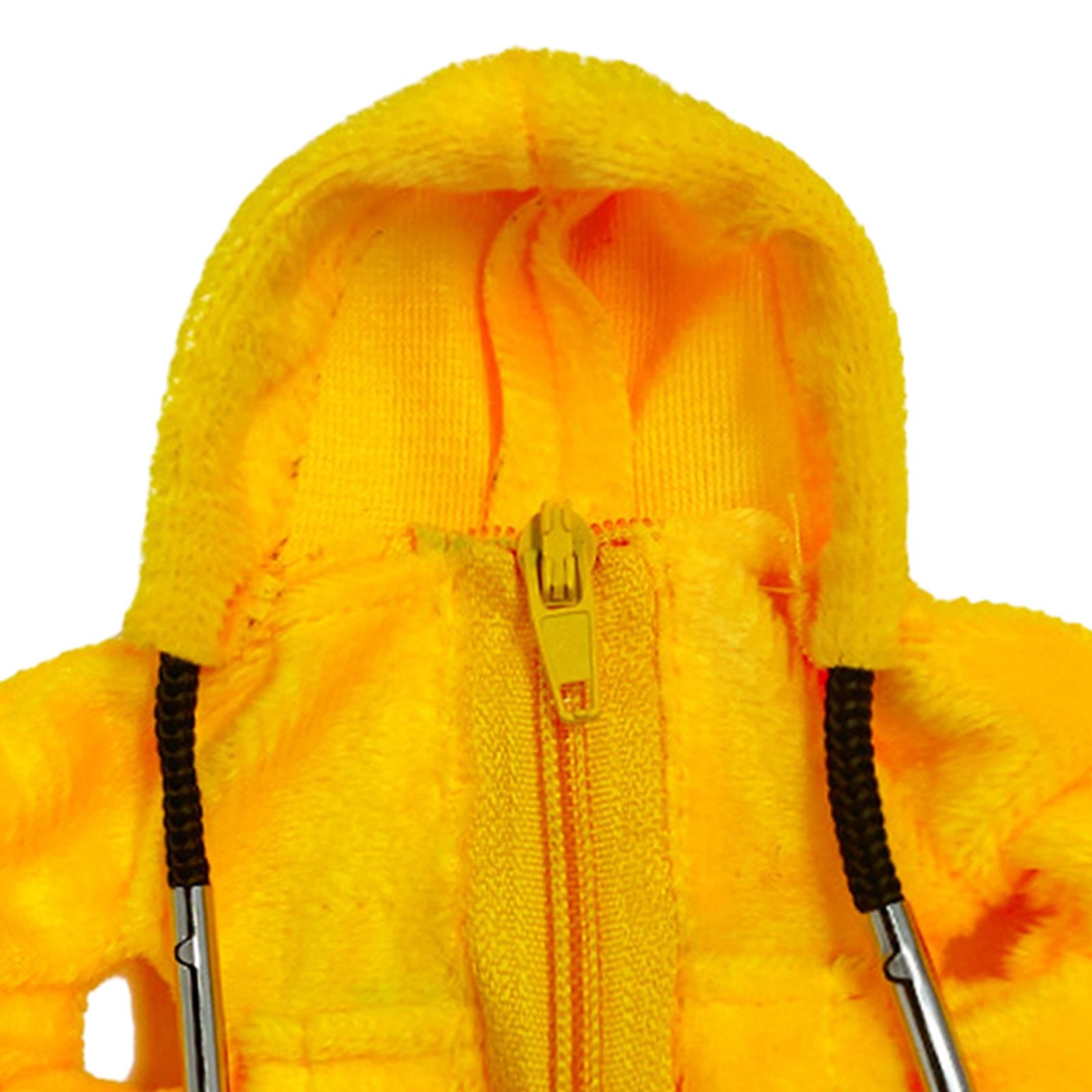 Car Gear Shift Cover Hoodie Soft Funny Fashion Unique Car Shifter Knob Cover Yellow
