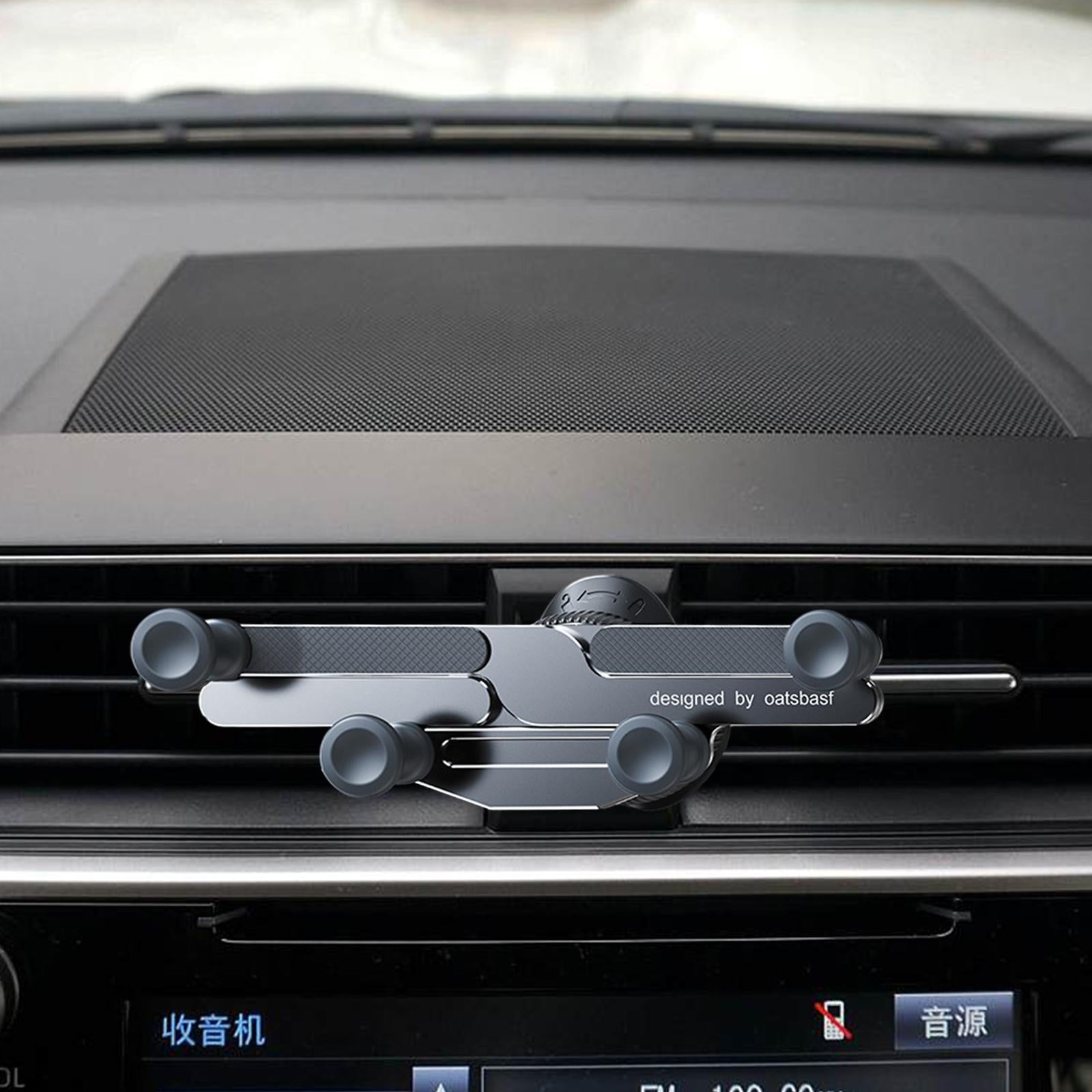 Car Vent Phone Mount Mini Compact Auto Accessories Air Vent Car Phone Holder Gray