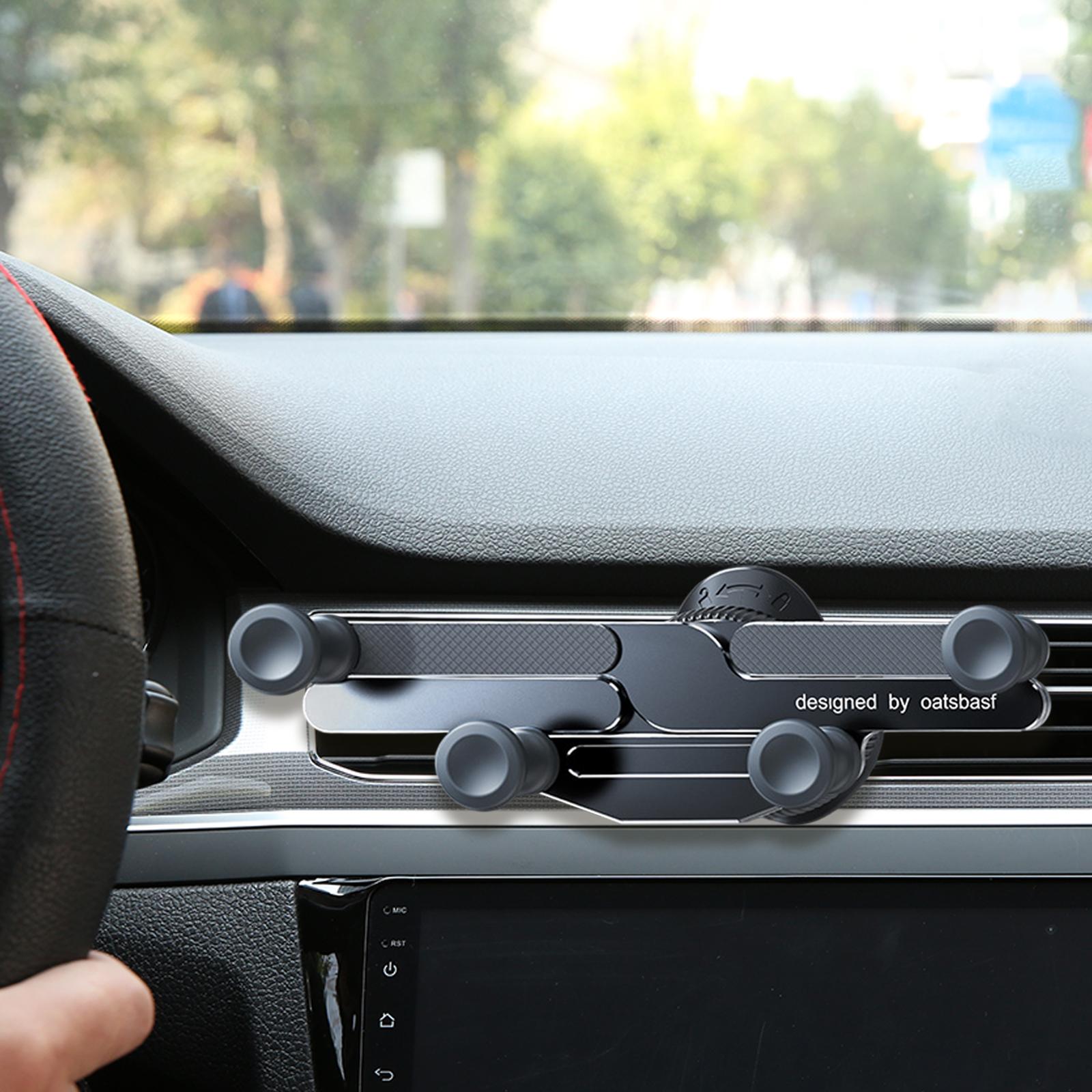 Car Vent Phone Mount Mini Compact Auto Accessories Air Vent Car Phone Holder Black