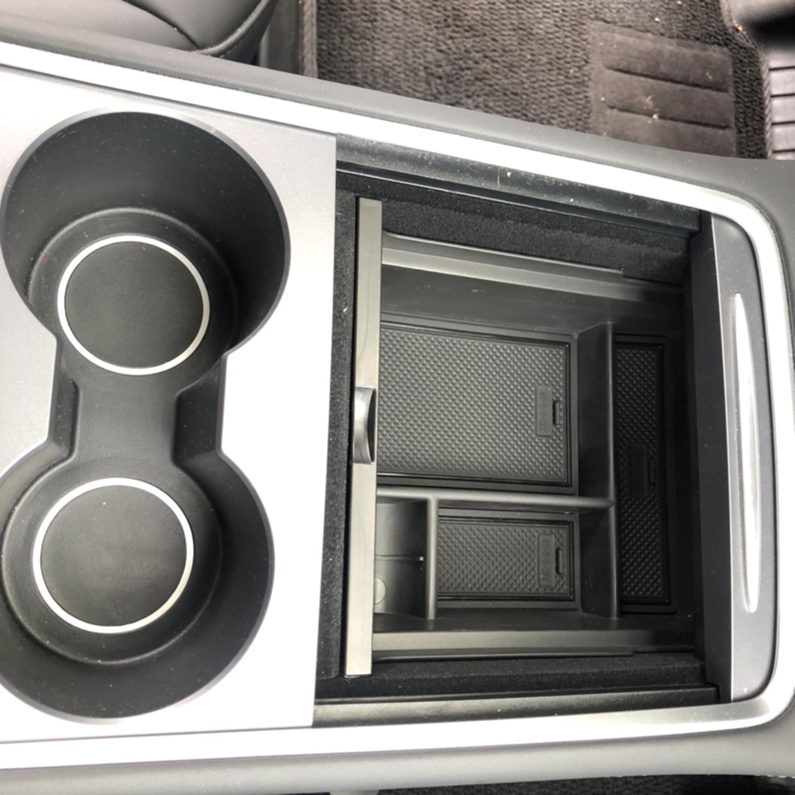 Black Center Console Organizer Tray Car for Tesla 2021-2022