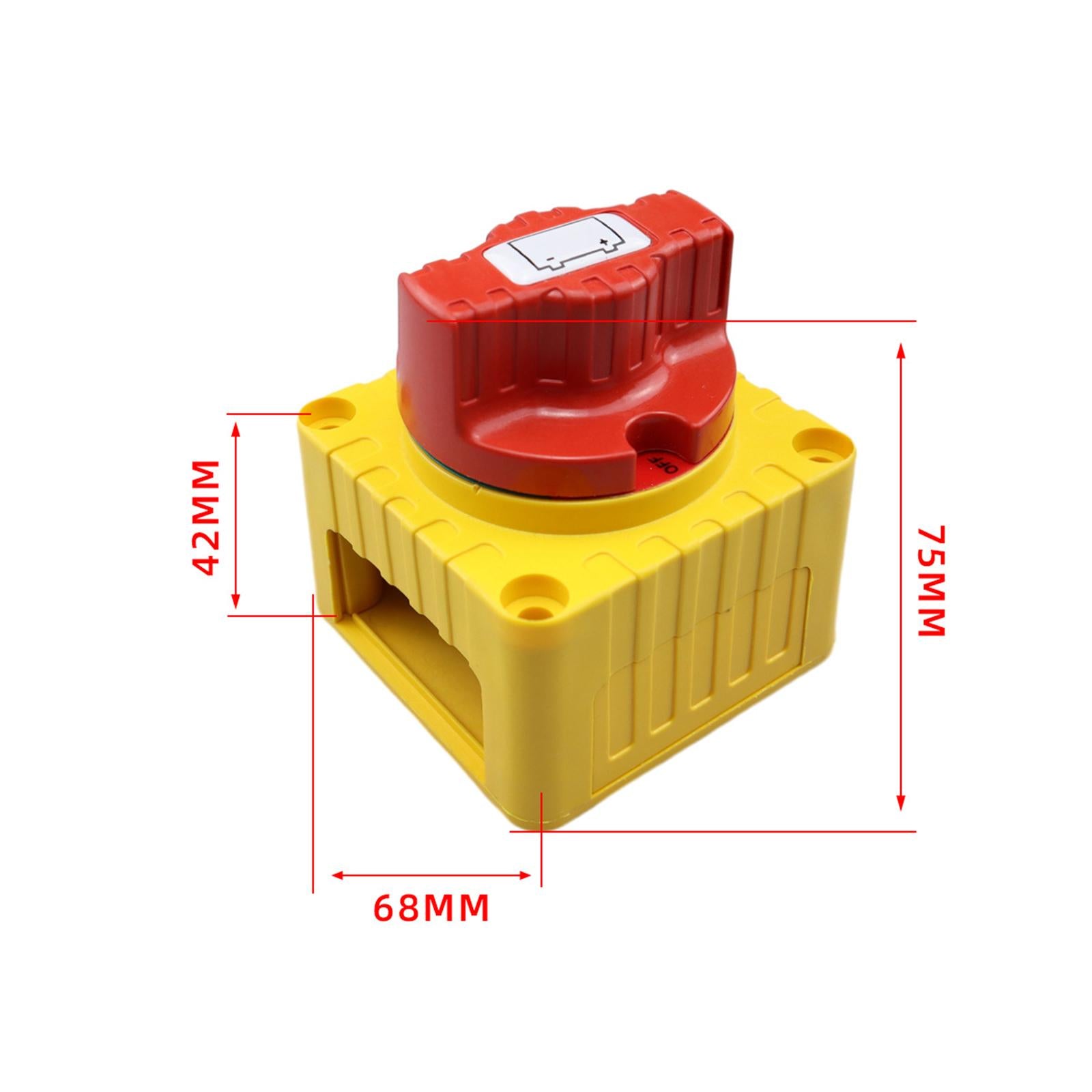 Yacht RV Battery Disconnect Switch 12V-24V 300A Anti Leakage Button