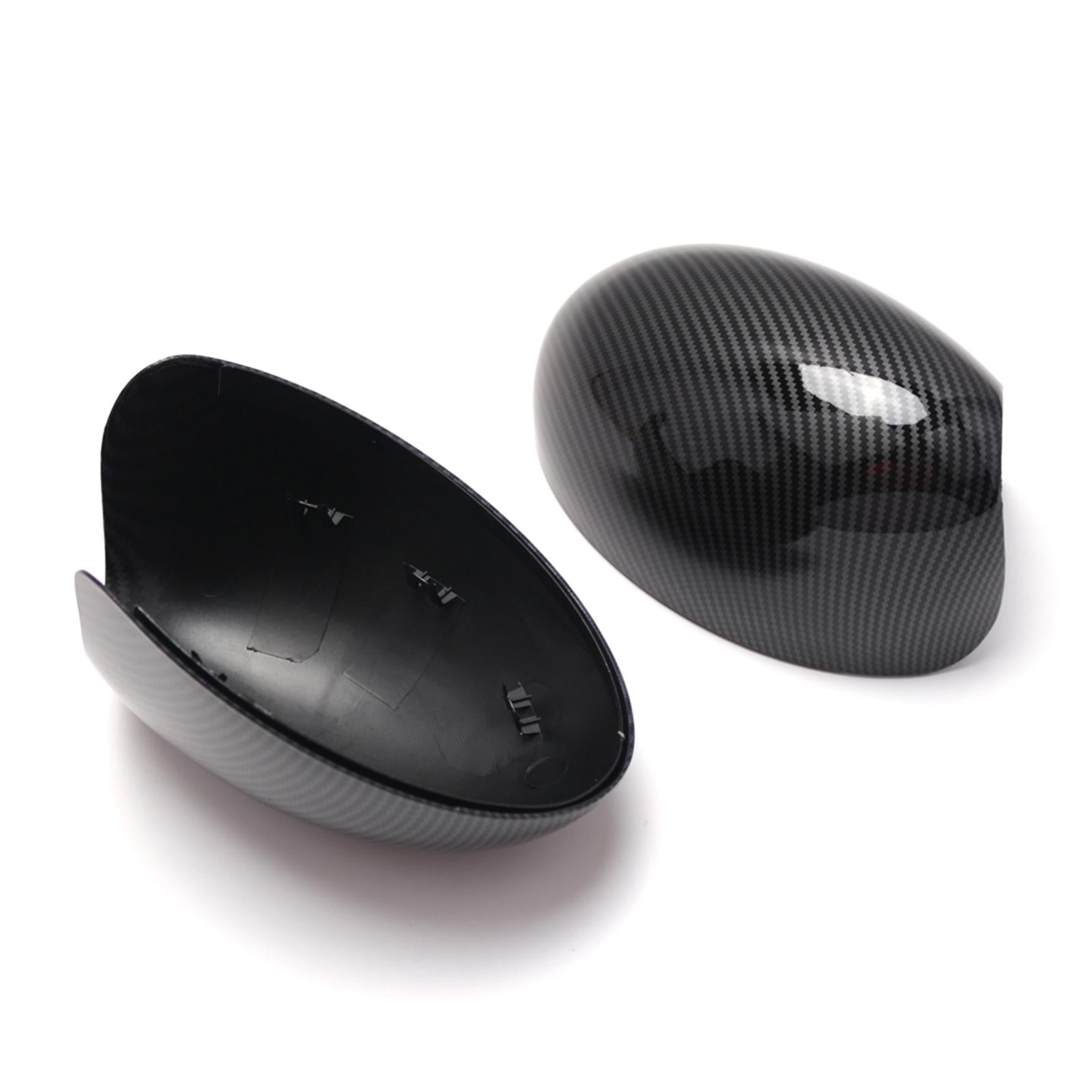 2Pcs Side View Mirror Covers RHD Only for BMW Mini Cooper 2000-2008 R52