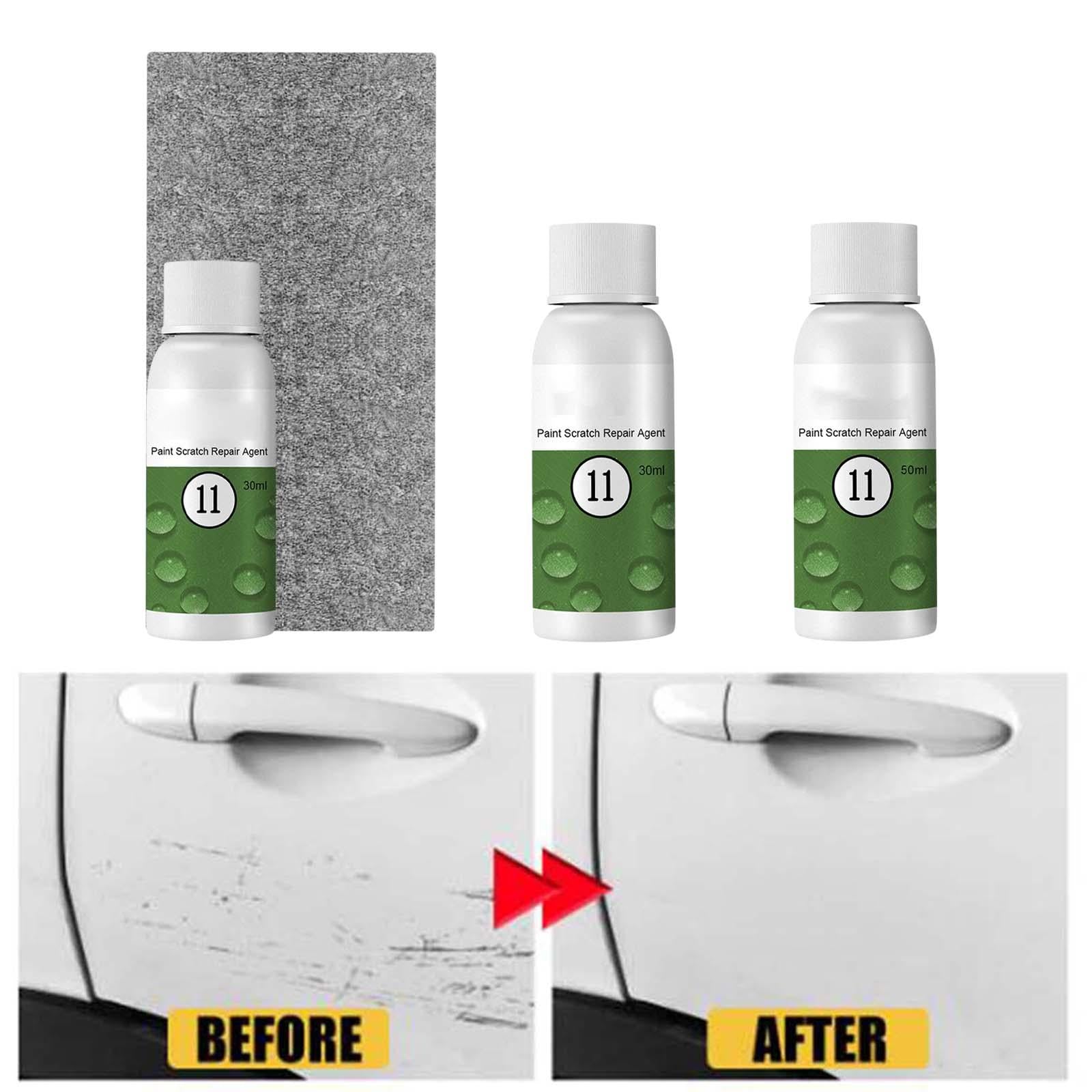 3xCar Scratch Remover Paint Scratch Repair Agent for Automobile Versatile 30ml with Wiping Rag