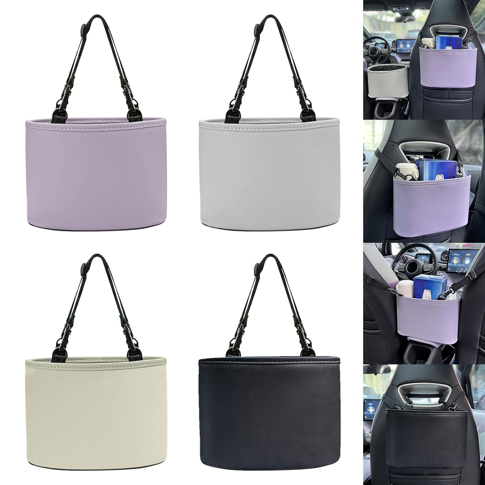 Car Rear Seat Back Storage Bag Interior Accessories Car Backseat Organizer Purple