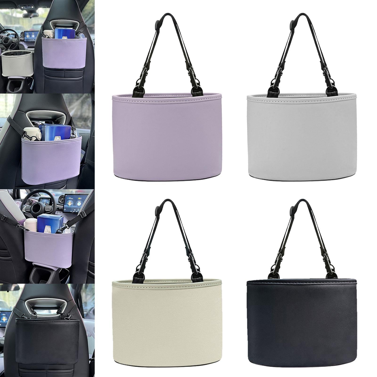 Car Rear Seat Back Storage Bag Interior Accessories Car Backseat Organizer Purple