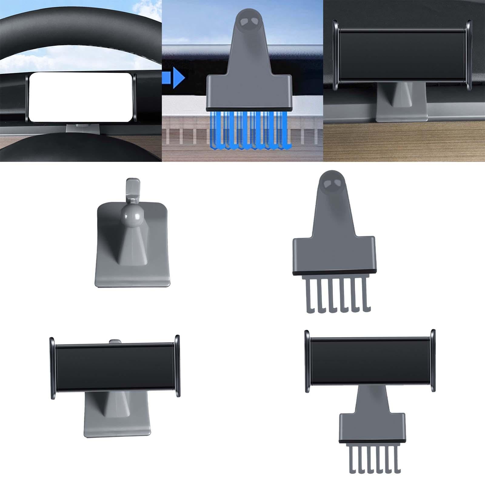 Car Phone Mount Holder Air Vent Mount for Tesla Model Y / 3 Accessories Spring Clip Base