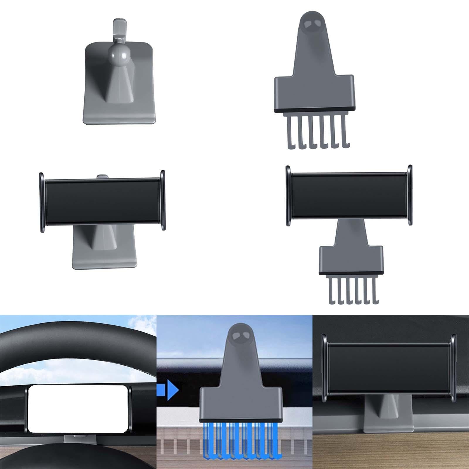 Car Phone Mount Holder Air Vent Mount for Tesla Model Y / 3 Accessories Spring Clip Base