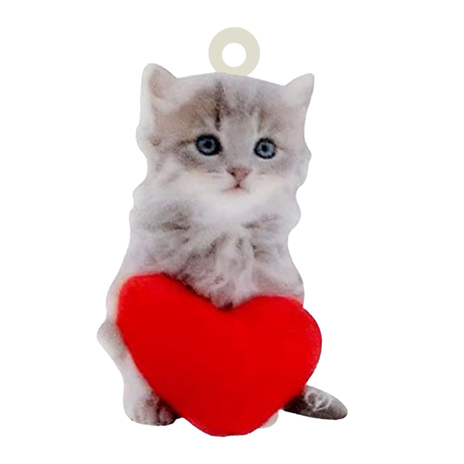 Lovely Cat Car Rear View Mirror Hanging Pendant for Office Desk Durable