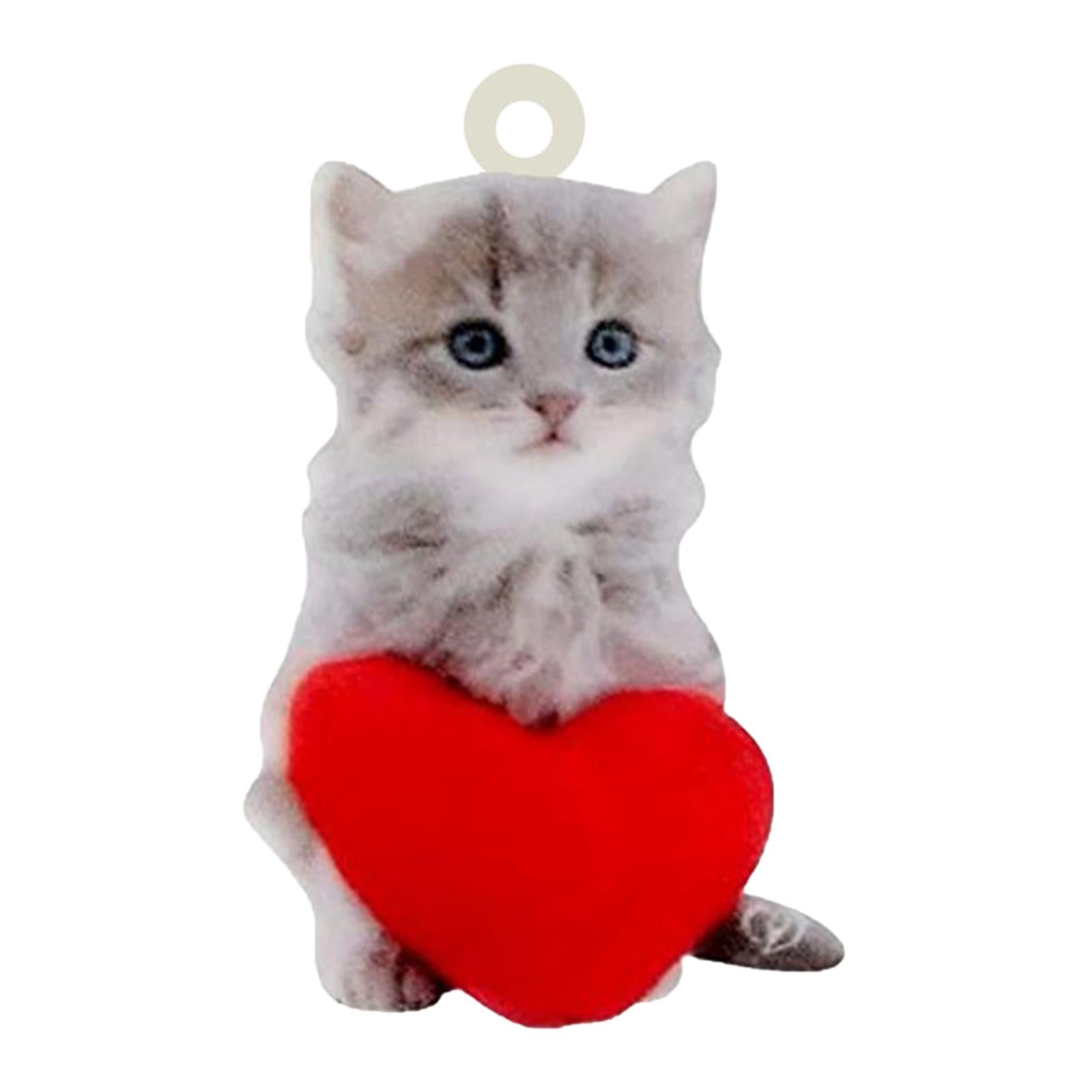 Lovely Cat Car Rear View Mirror Hanging Pendant for Office Desk Durable