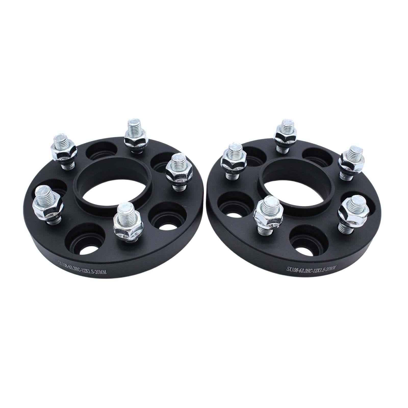 2Pcs Hubcentric Wheel Spacers 63.3 20mm for Ford 2000-2023