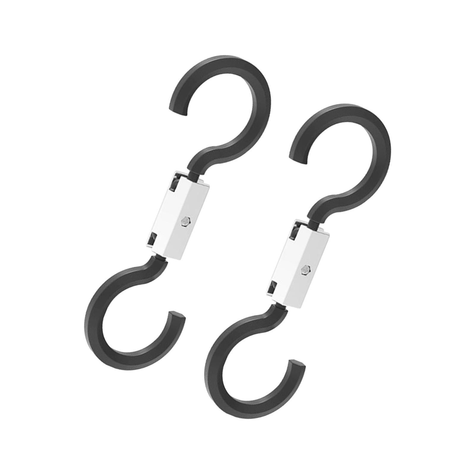 2 Pieces Car Back Seat Headrest Hooks Durable for Handbags Coats Bottle white