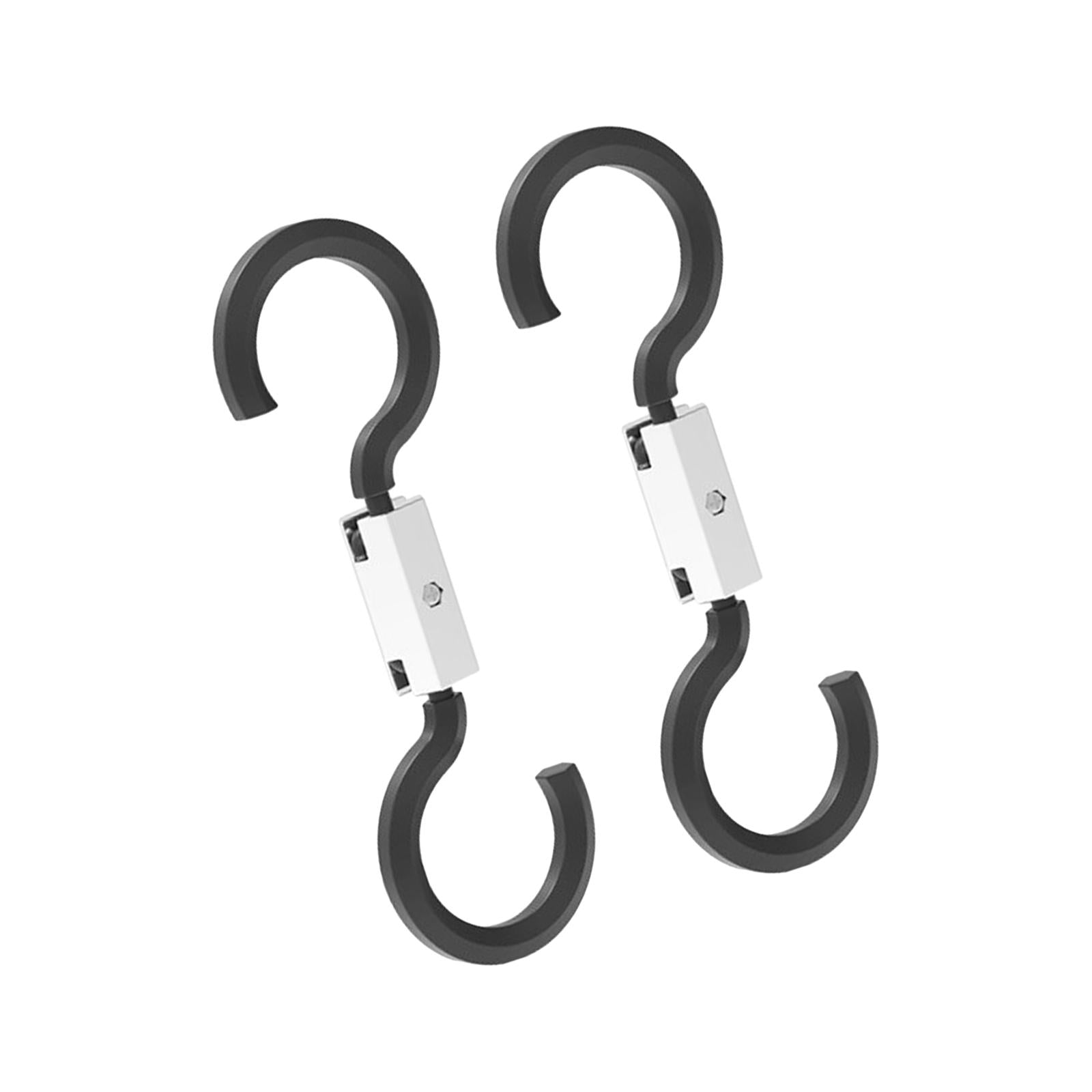 2 Pieces Car Back Seat Headrest Hooks Durable for Handbags Coats Bottle white