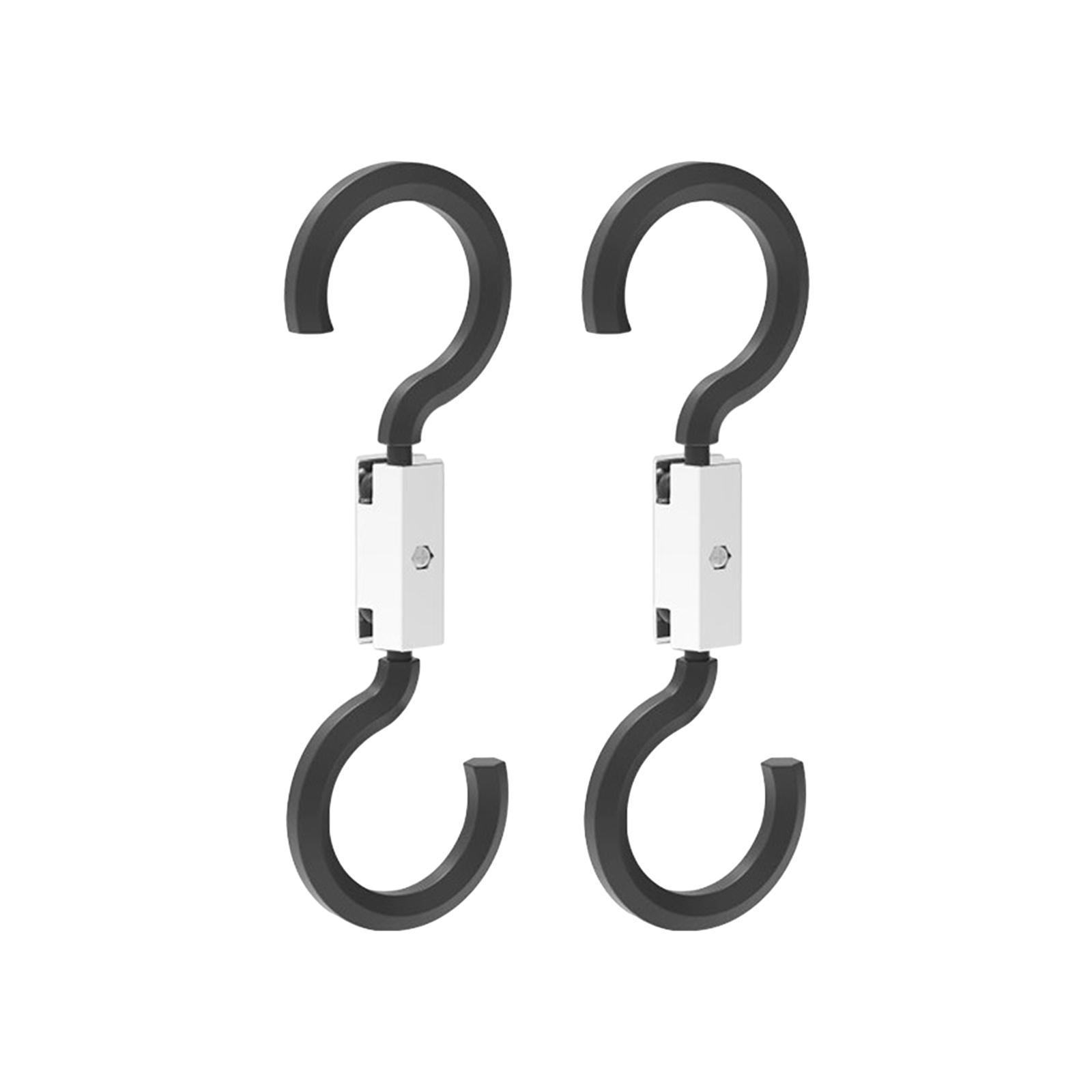 2 Pieces Car Back Seat Headrest Hooks Durable for Handbags Coats Bottle white
