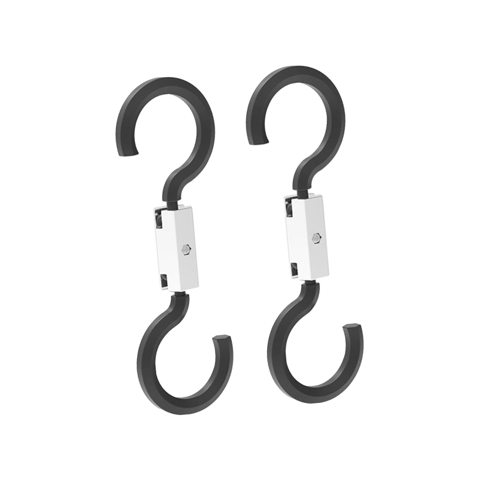 2 Pieces Car Back Seat Headrest Hooks Durable for Handbags Coats Bottle white