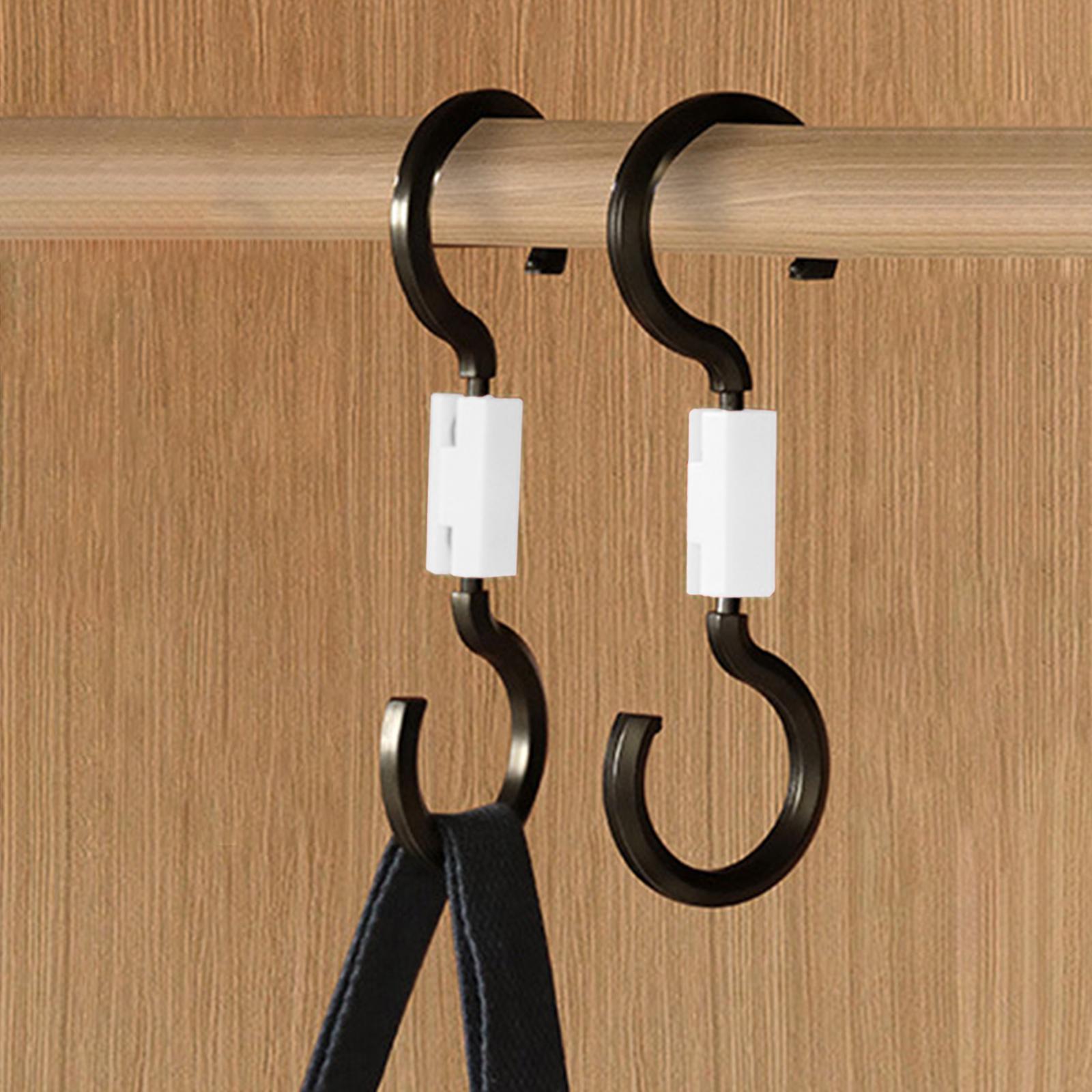 2 Pieces Car Back Seat Headrest Hooks Durable for Handbags Coats Bottle white