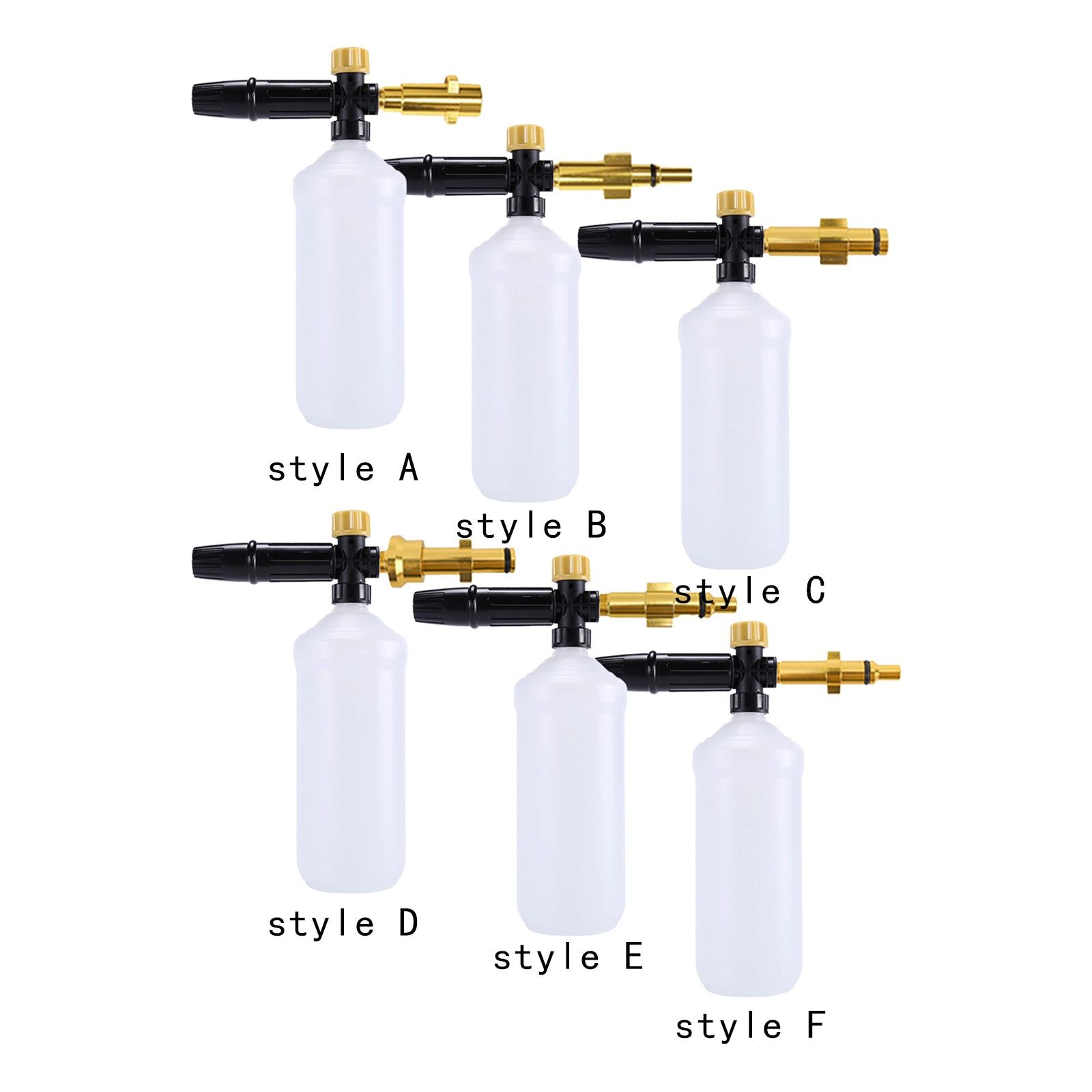 Foaming Pump Sprayer Handheld 1L Spraying Kettle for Car Wash Gardening Style A