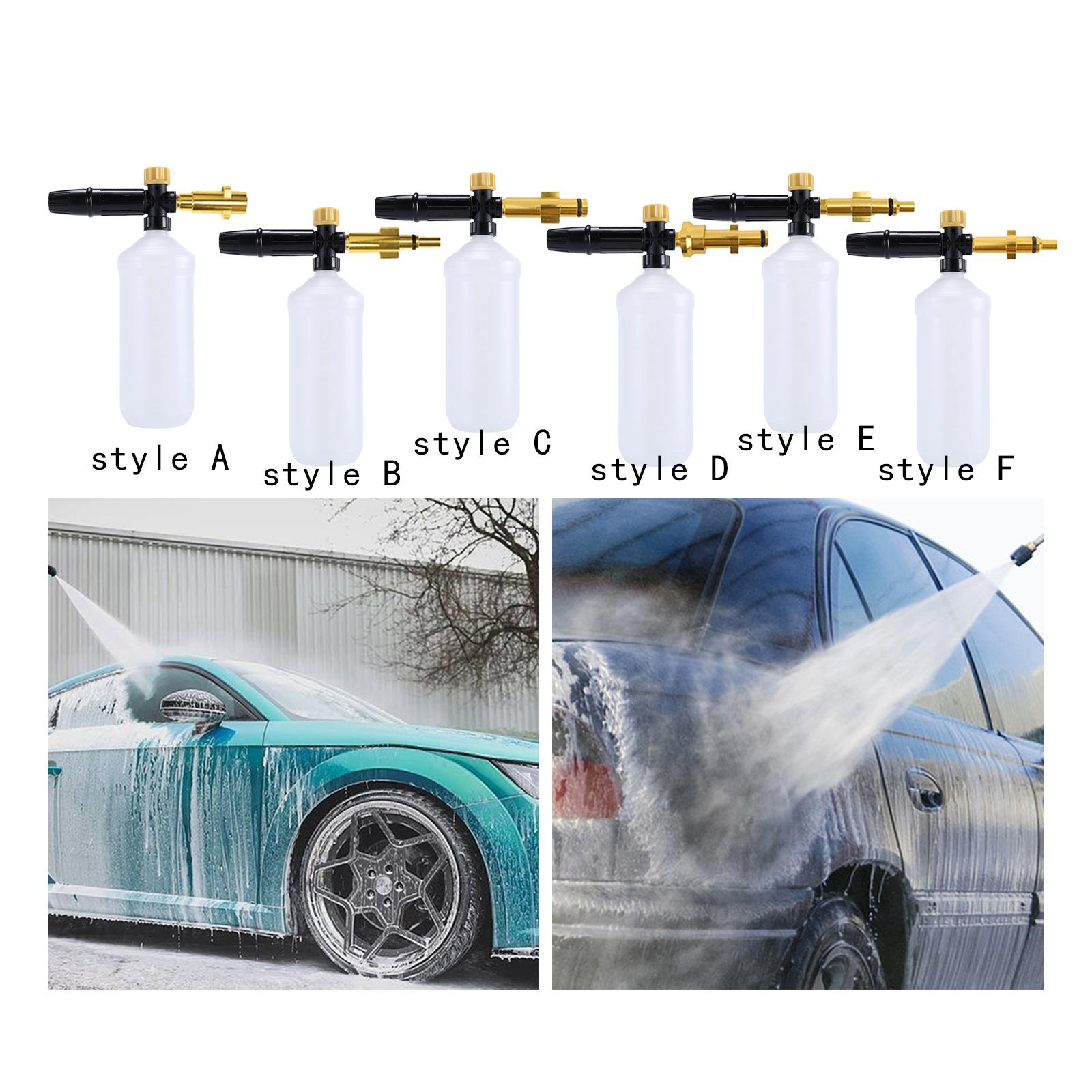 Foaming Pump Sprayer Handheld 1L Spraying Kettle for Car Wash Gardening Style A