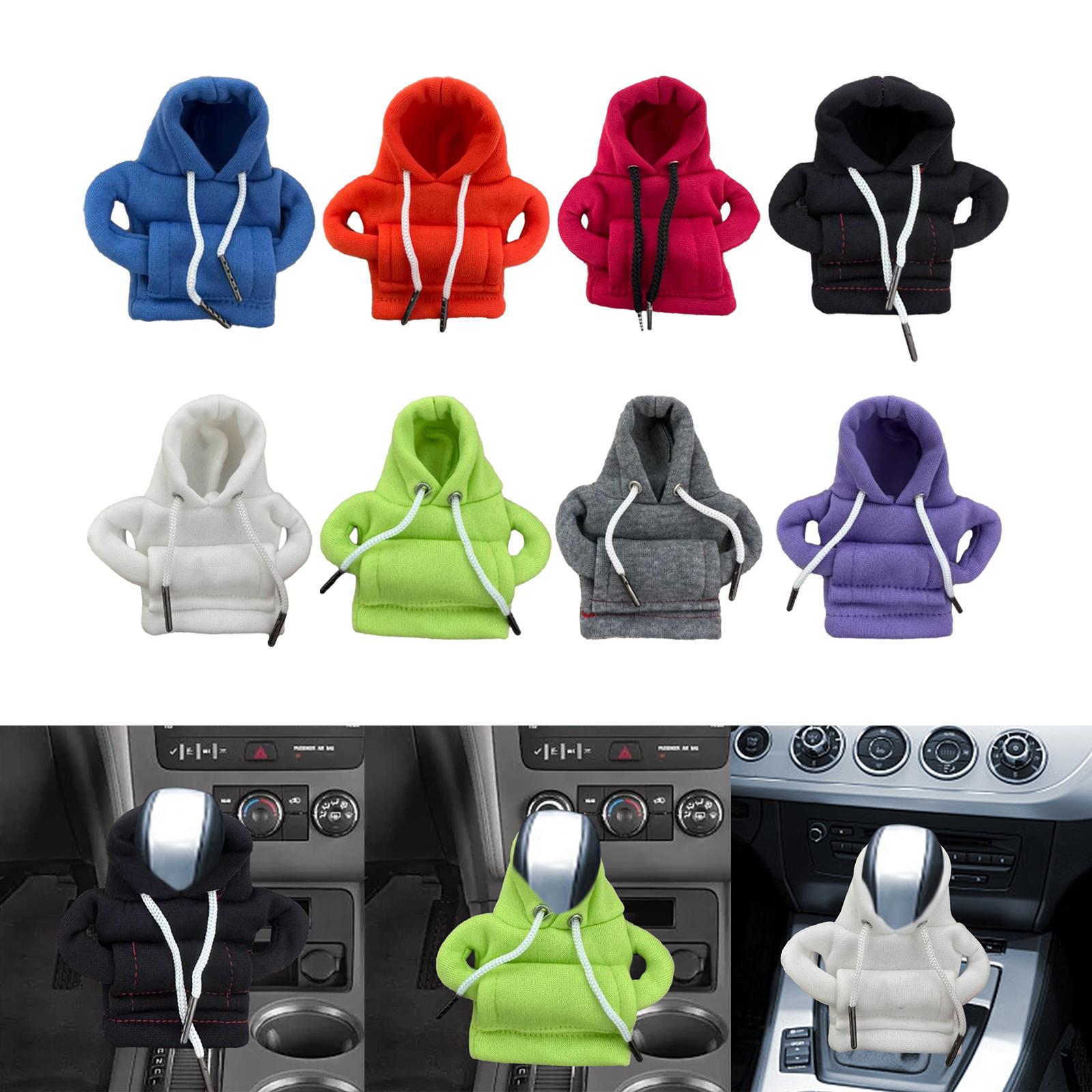 Auto Gear Shifter Knob Cover Hoodie Sweatshirt Cloth Winter Warm Knob Hoodie Blue