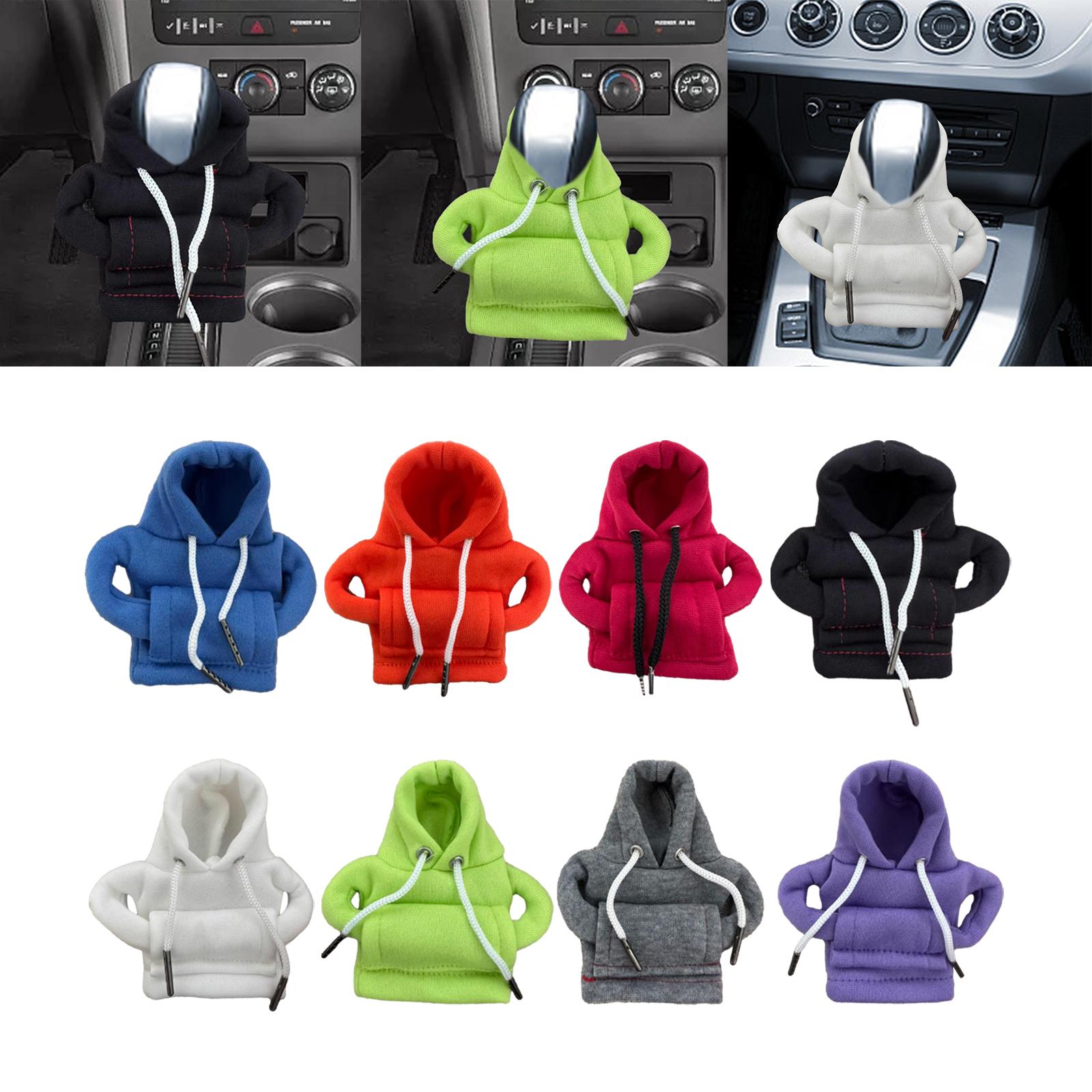 Auto Gear Shifter Knob Cover Hoodie Sweatshirt Cloth Winter Warm Knob Hoodie Blue
