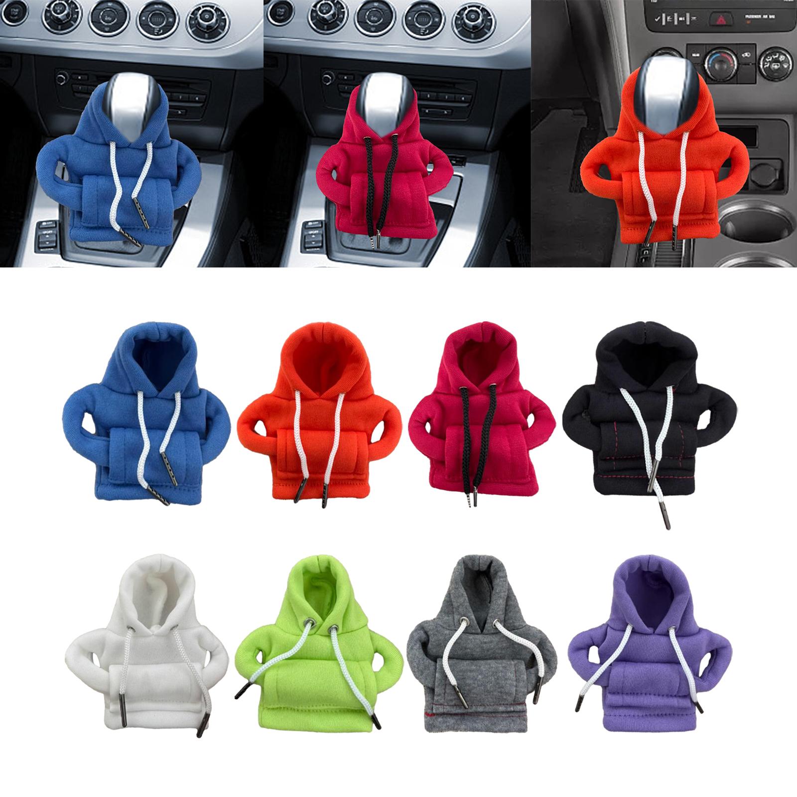 Auto Gear Shifter Knob Cover Hoodie Sweatshirt Cloth Winter Warm Knob Hoodie Blue