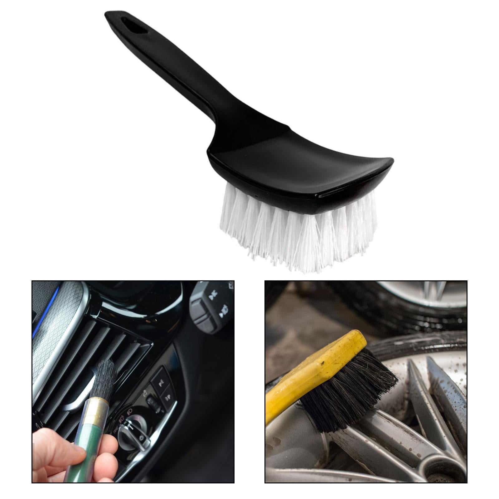 Car Tire Brush Wheel Cleaning Brush for Cleaning Carpets Auto Detailing White