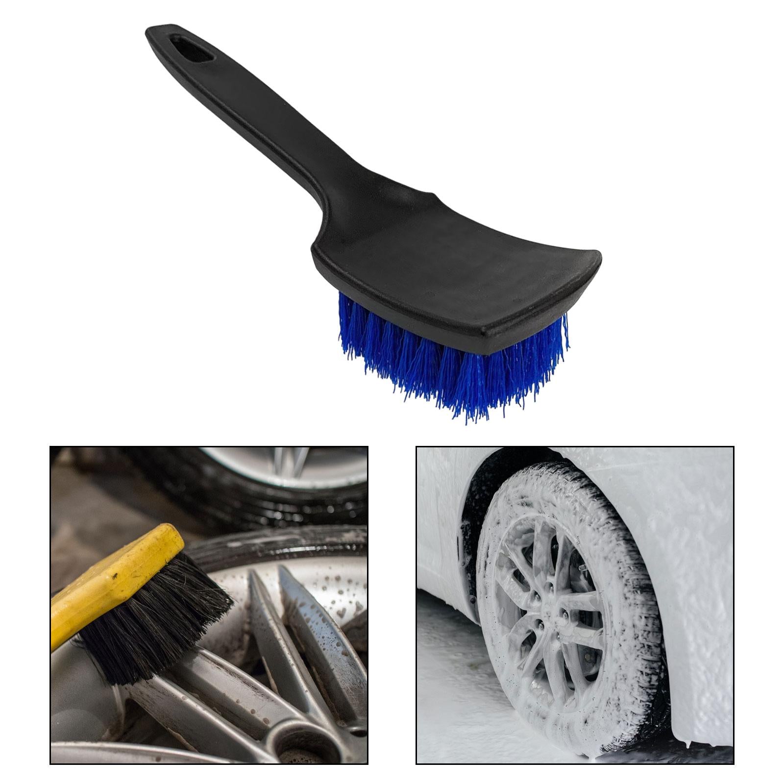 Car Tire Brush Wheel Cleaning Brush for Cleaning Carpets Auto Detailing Blue