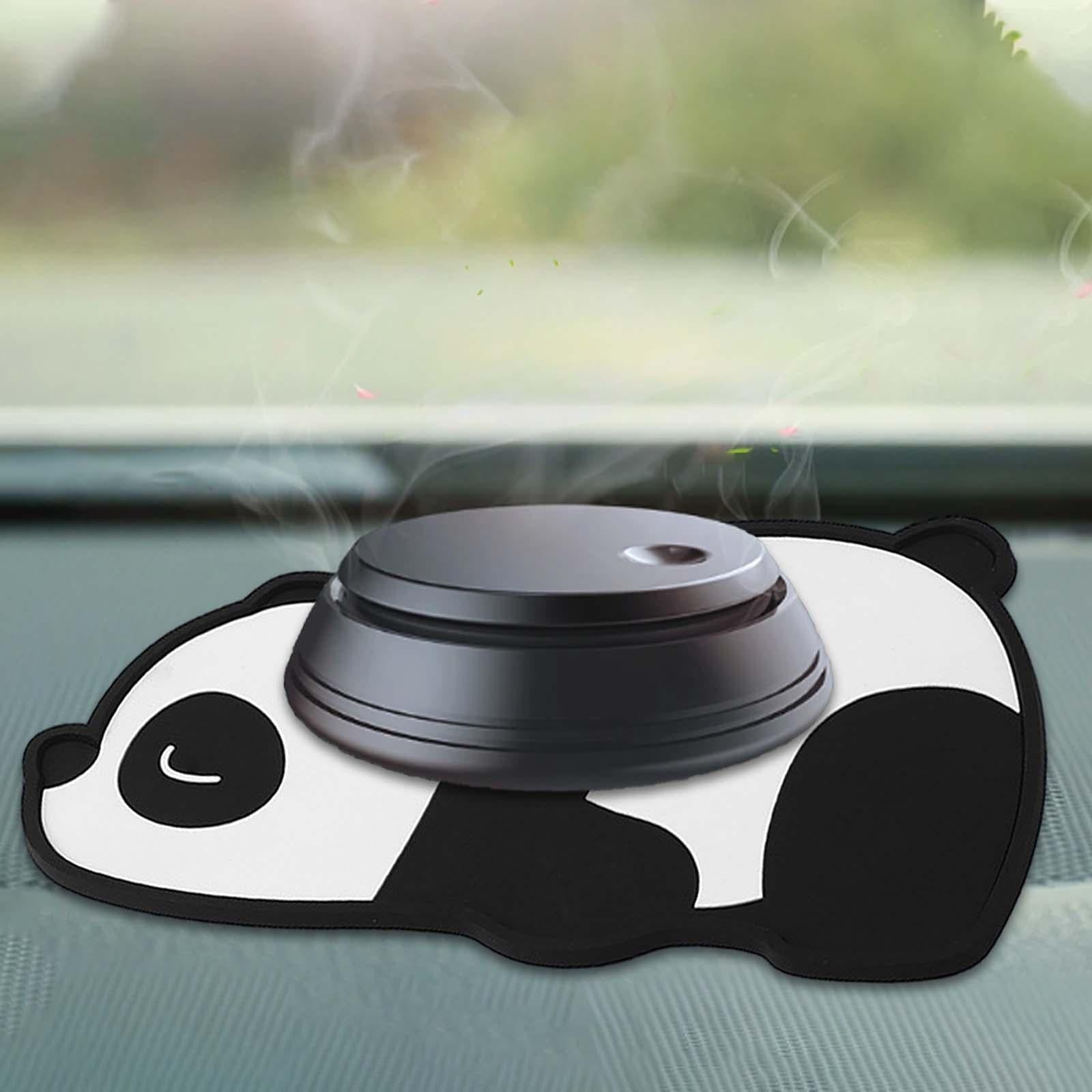 PVC Non Slip Pad Car Dashboard Mat Cute Pattern for Makeup Mirrors Pens Panda
