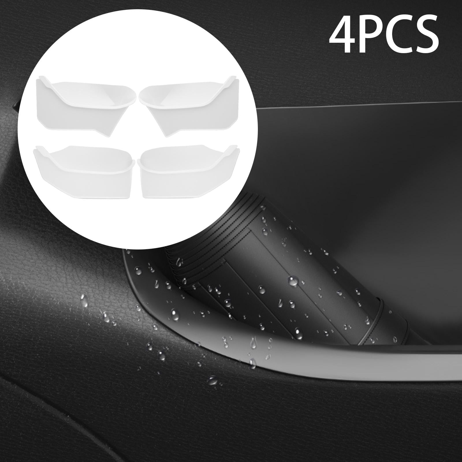 Set of 4 Door Side Tray Organizer Accessory for Tesla Model Y 2020-2023 White