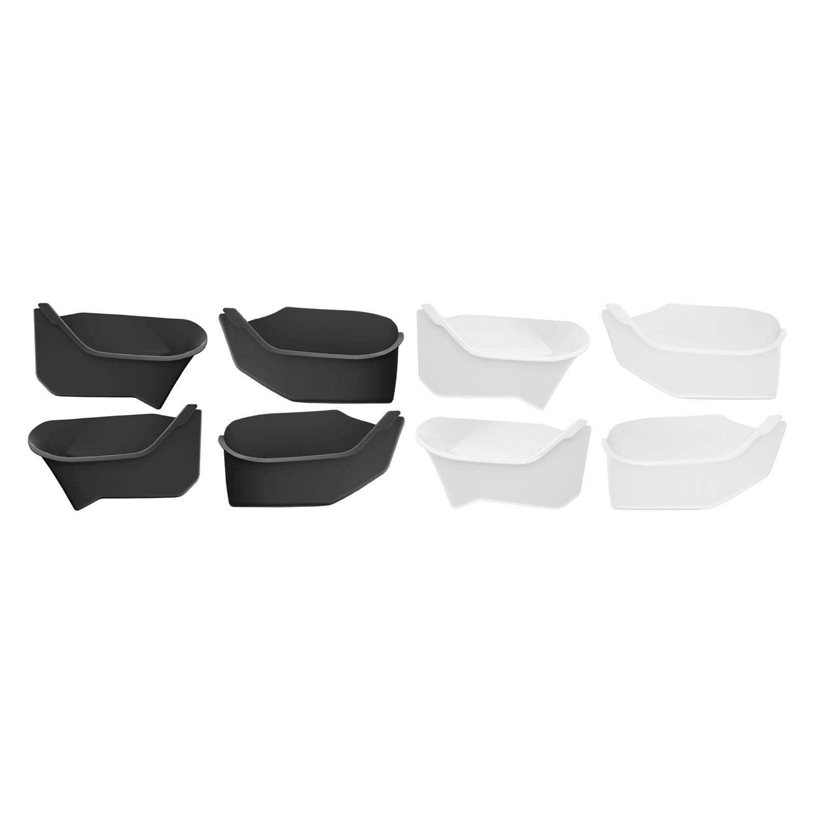 2 Pieces Door Side Storage Tray Box for Tesla Model Y 2020-2023 Durable Black Front