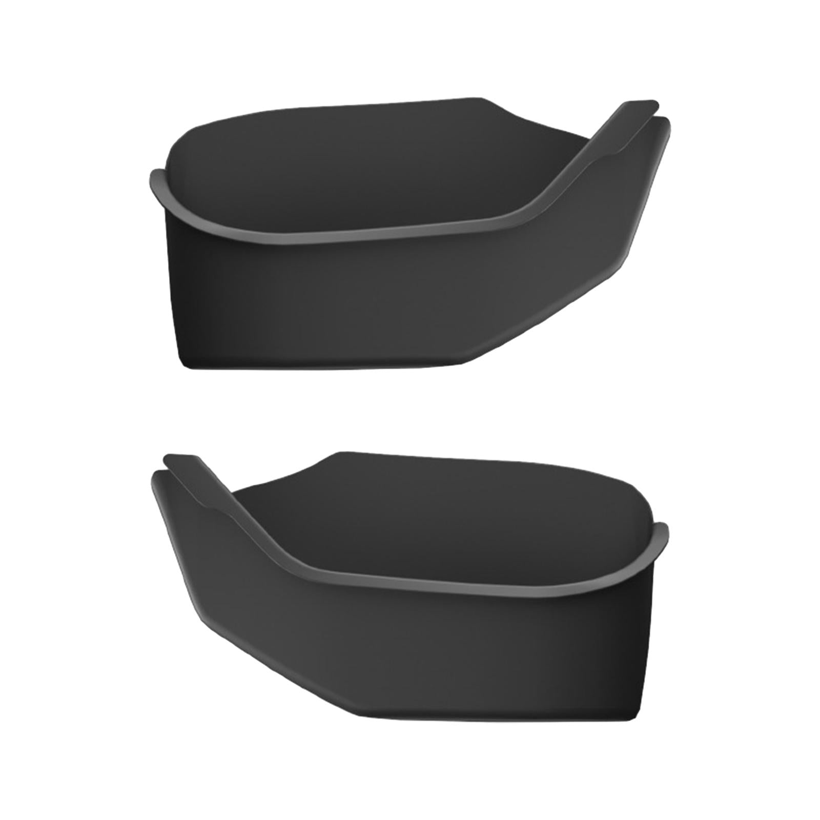 2 Pieces Door Side Storage Tray Box for Tesla Model Y 2020-2023 Durable Black Rear