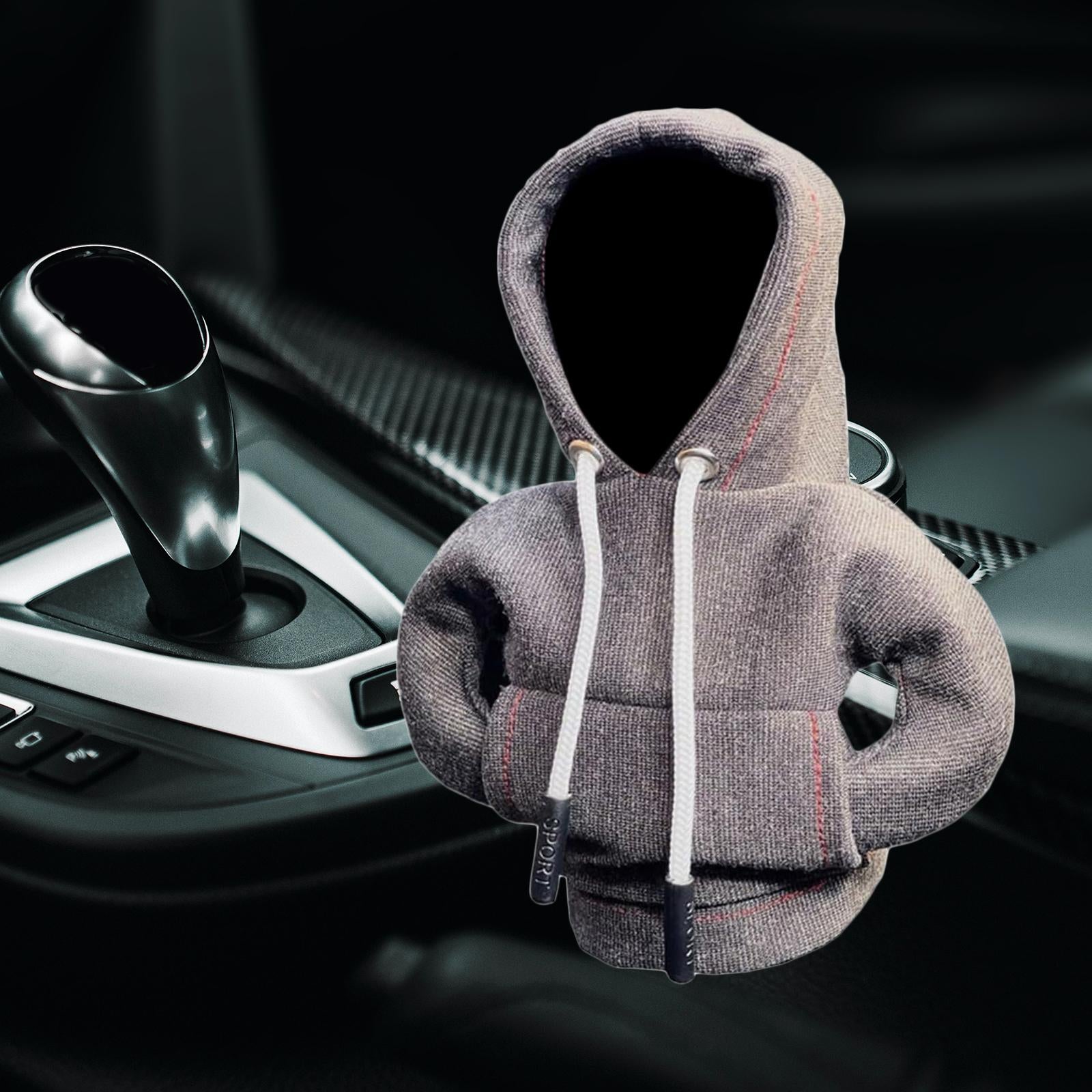 Automotive Gear Shifter Knob Cover Hoodie Sweatshirt Funny Shifter Protector
