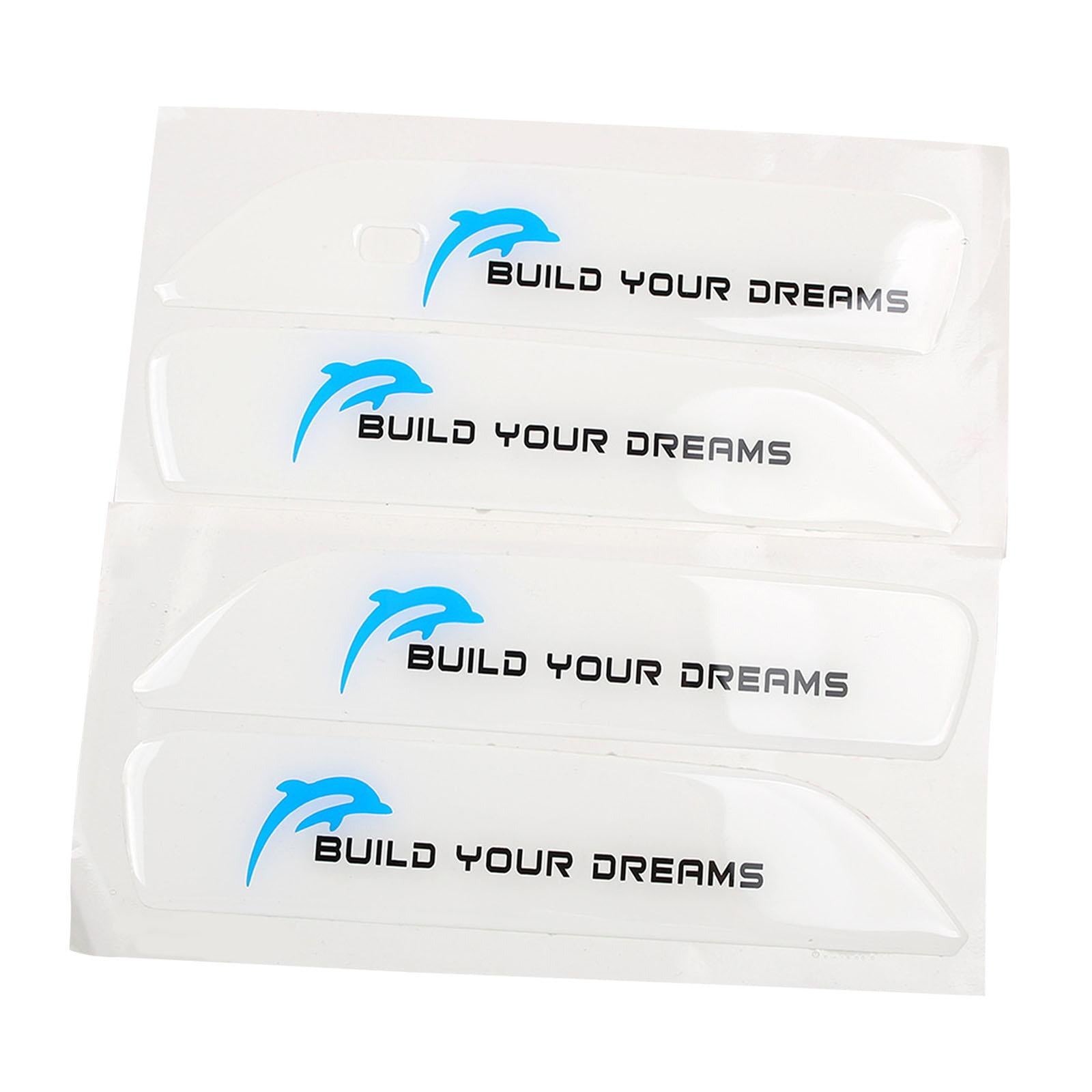 4x Car Door Handle Sticker Car Door Handle Decal Wrap for Byd Practical White