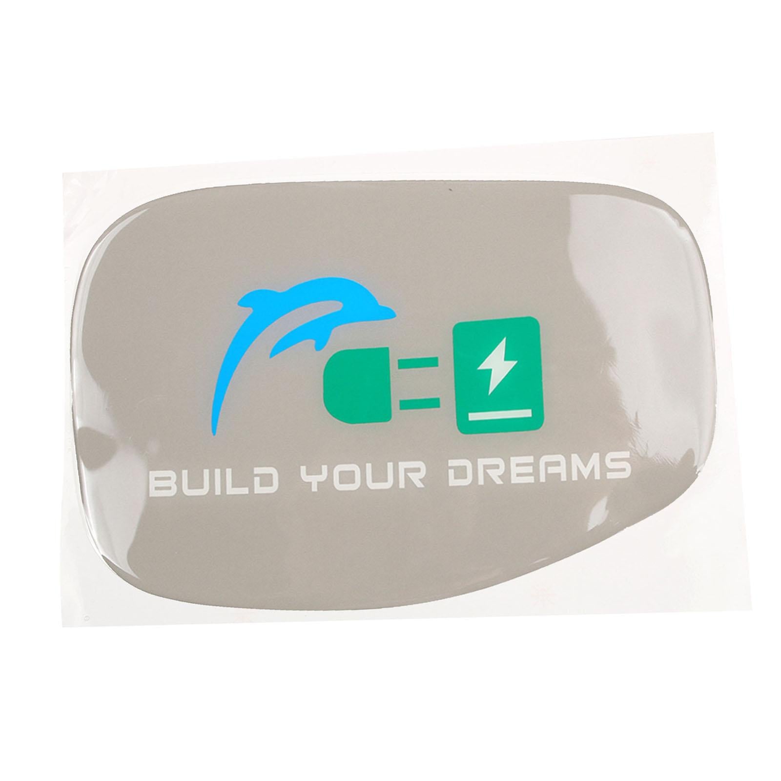 Fuel Tank Cover Sticker Charging Port Cover for Byd Premium Replacement Gray