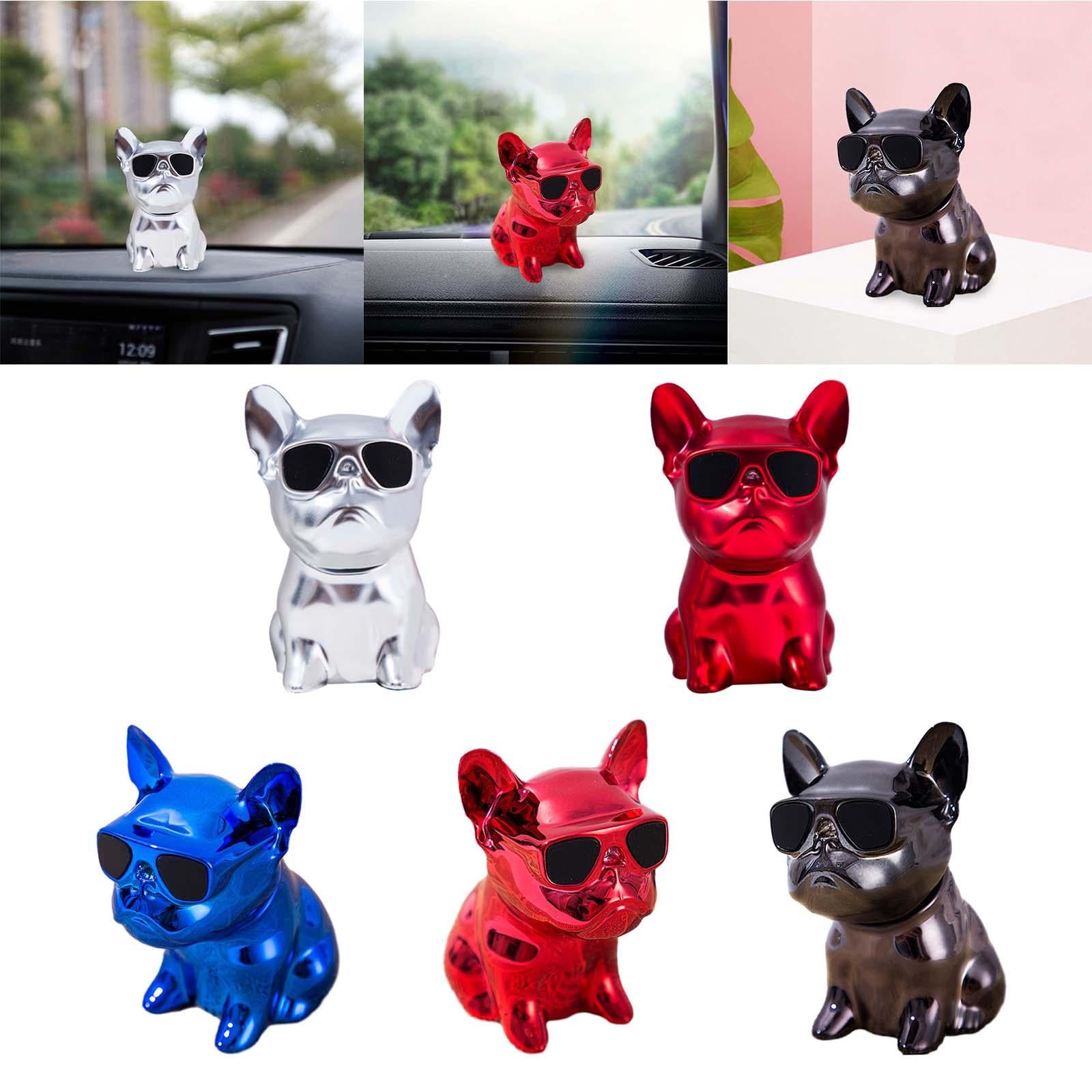 Cute Animal Car Dashboard Decoration Funny Home Decoration Shaking Ornament Matte silver