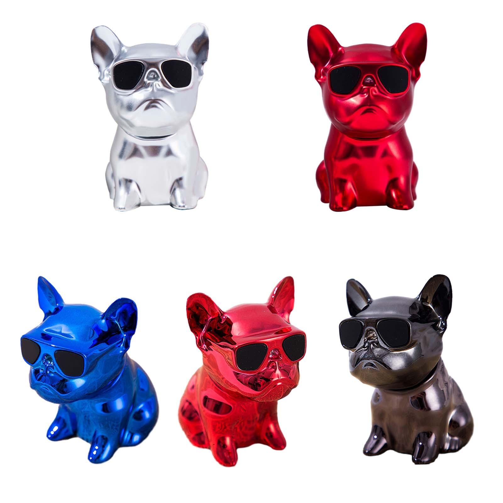 Cute Animal Car Dashboard Decoration Funny Home Decoration Shaking Ornament Matte silver