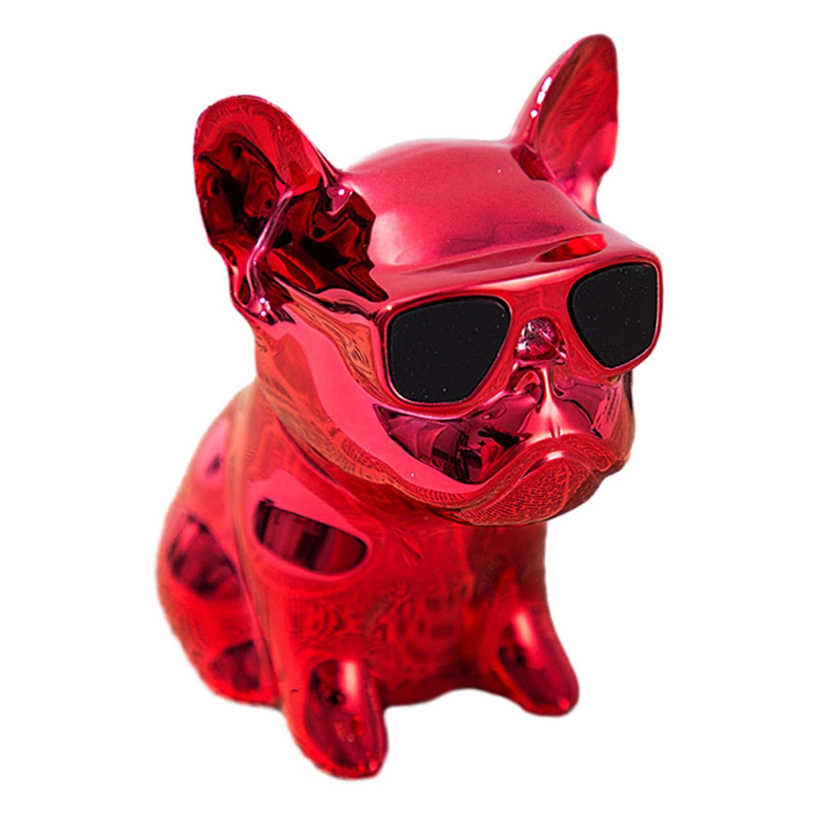 Cute Animal Car Dashboard Decoration Funny Home Decoration Shaking Ornament Bright red