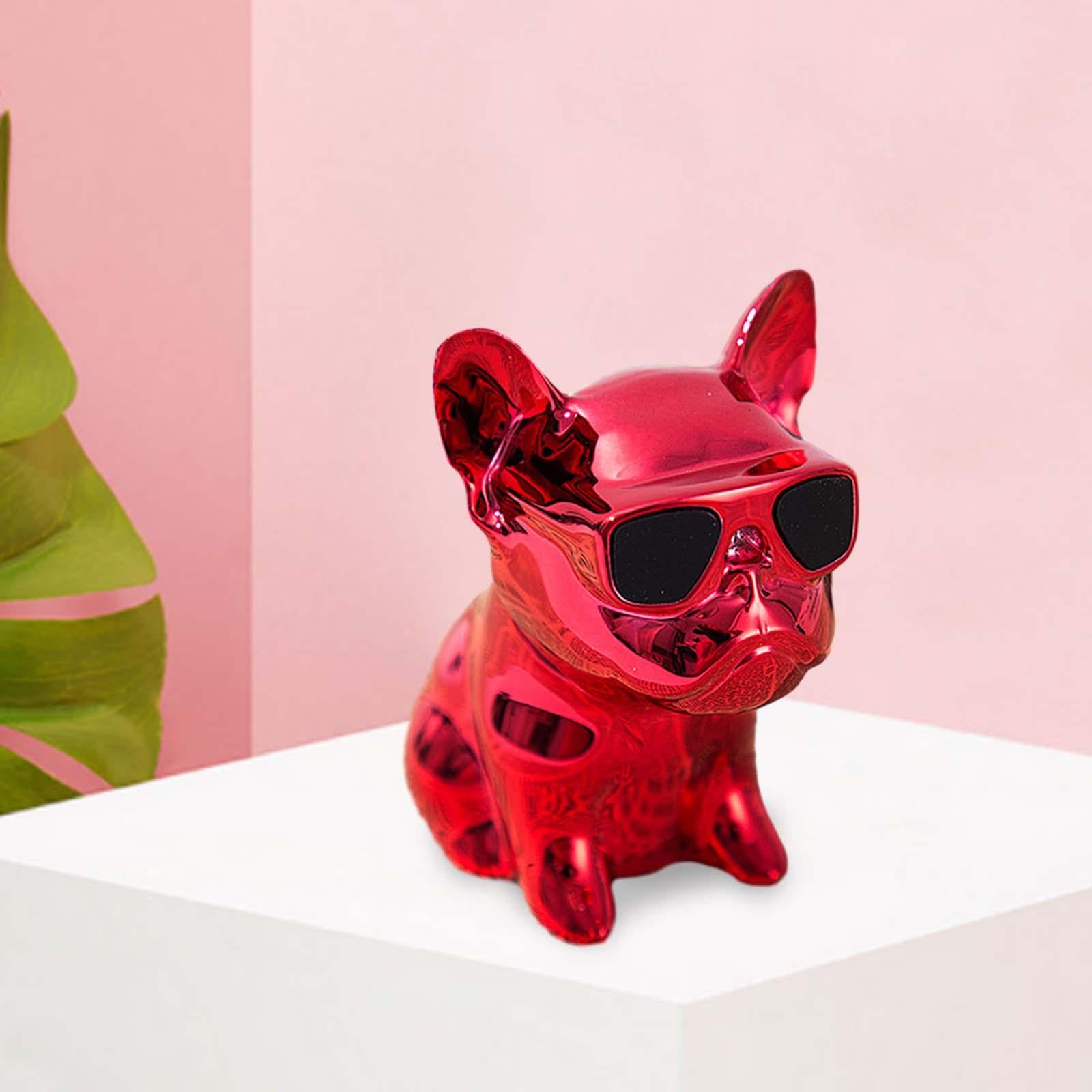 Cute Animal Car Dashboard Decoration Funny Home Decoration Shaking Ornament Bright red