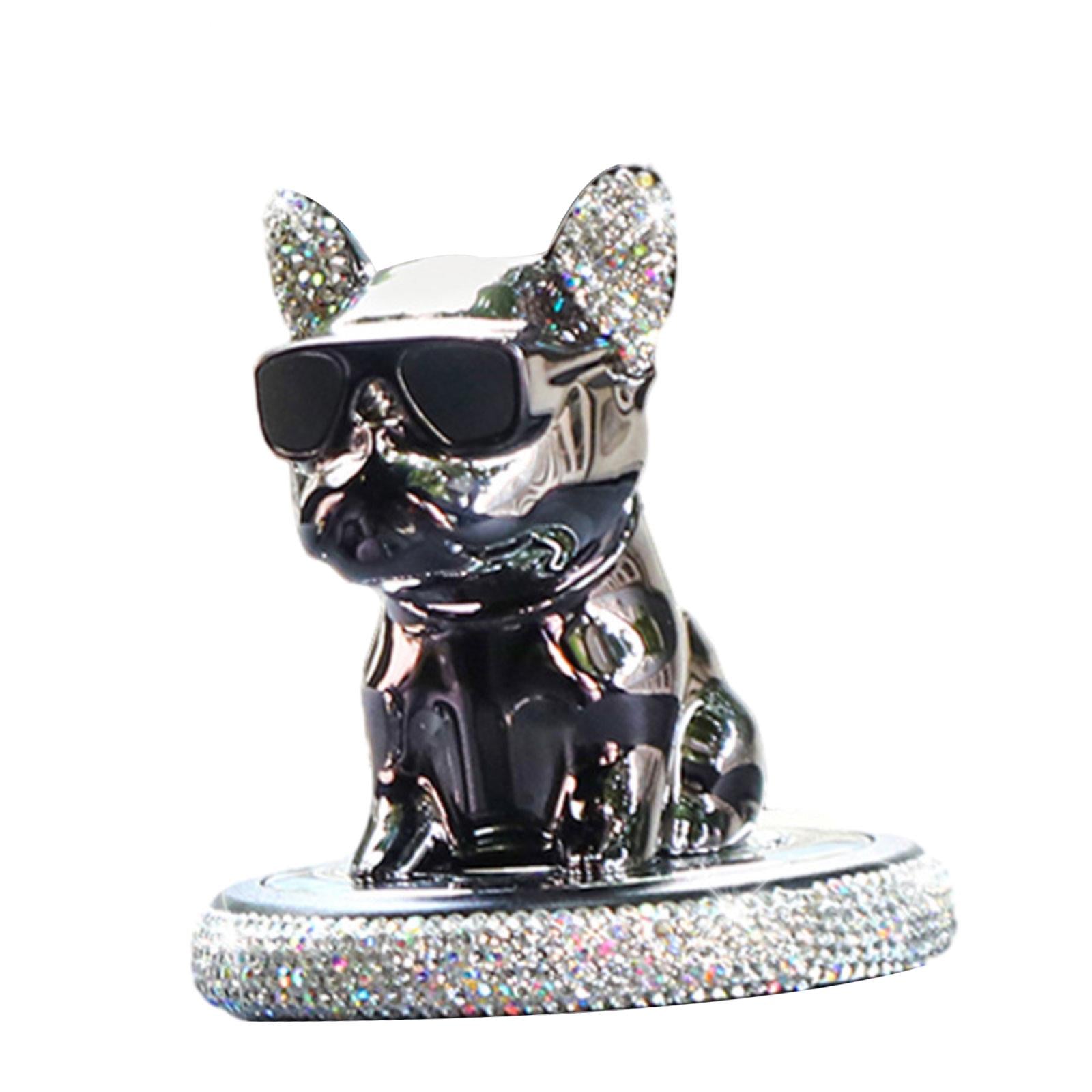 Car Aroma Ornaments Simulation Shaking Head Dog Decor for Car Dashboard Cologne Fragrance